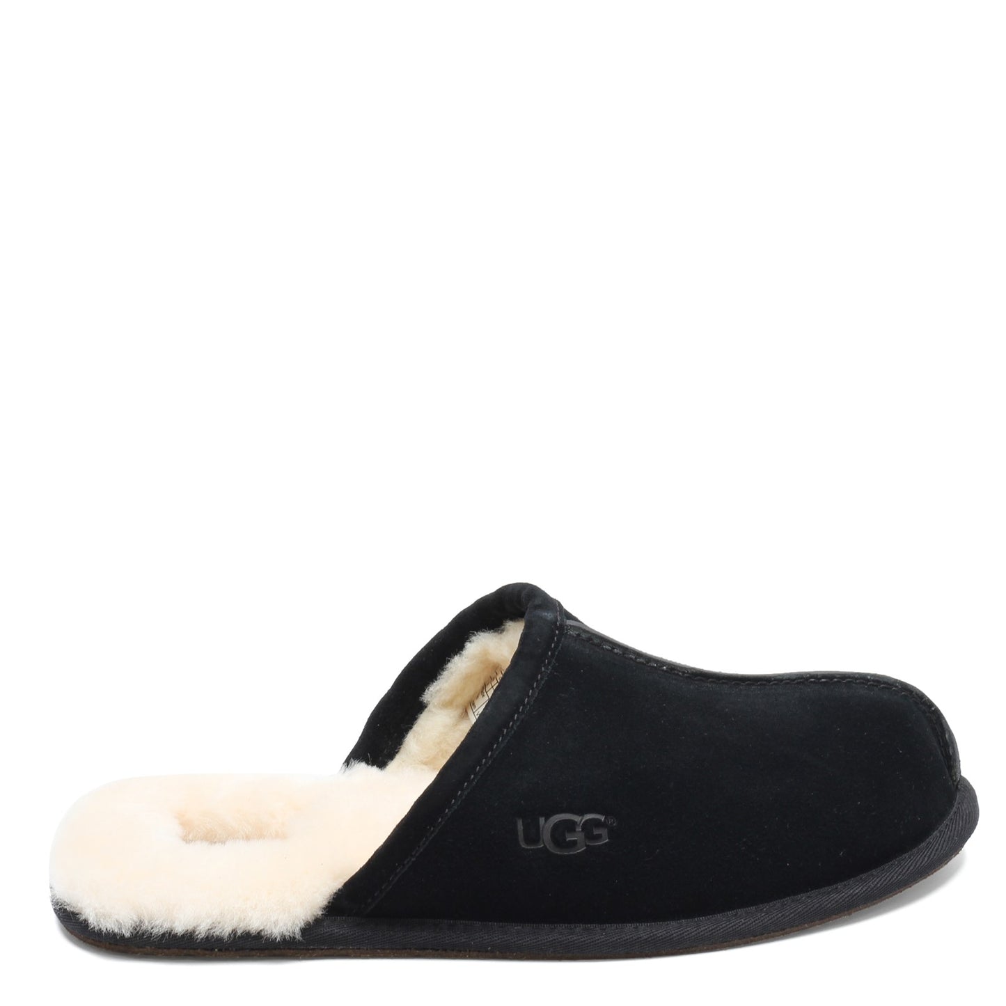 Peltz Shoes Men's Ugg Scuff Slipper Black 1101111-BLK