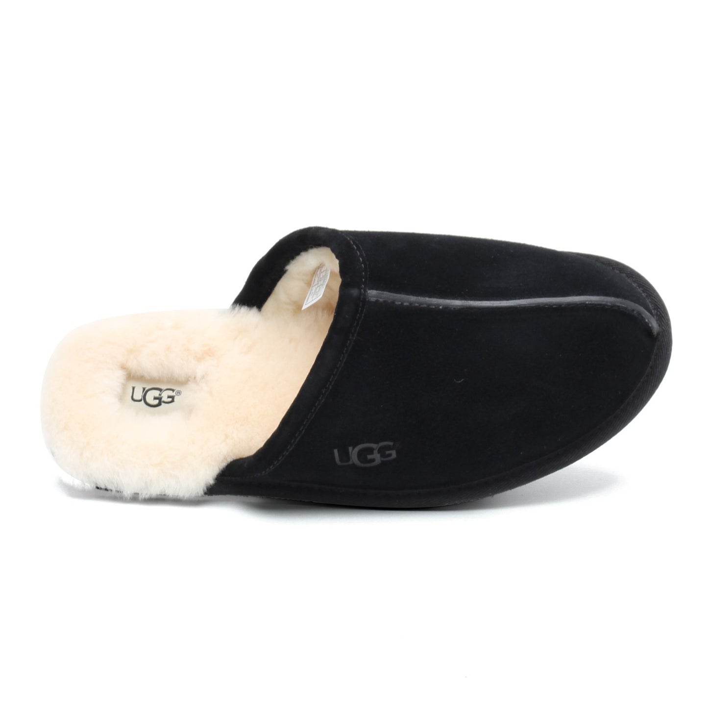 Peltz Shoes Men's Ugg Scuff Slipper Black 1101111-BLK
