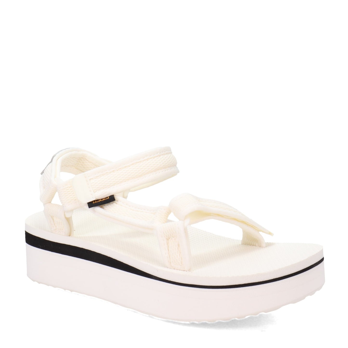 Peltz Shoes Women's Teva Flatform Universal Sandal Bright White 1102451-BRWH