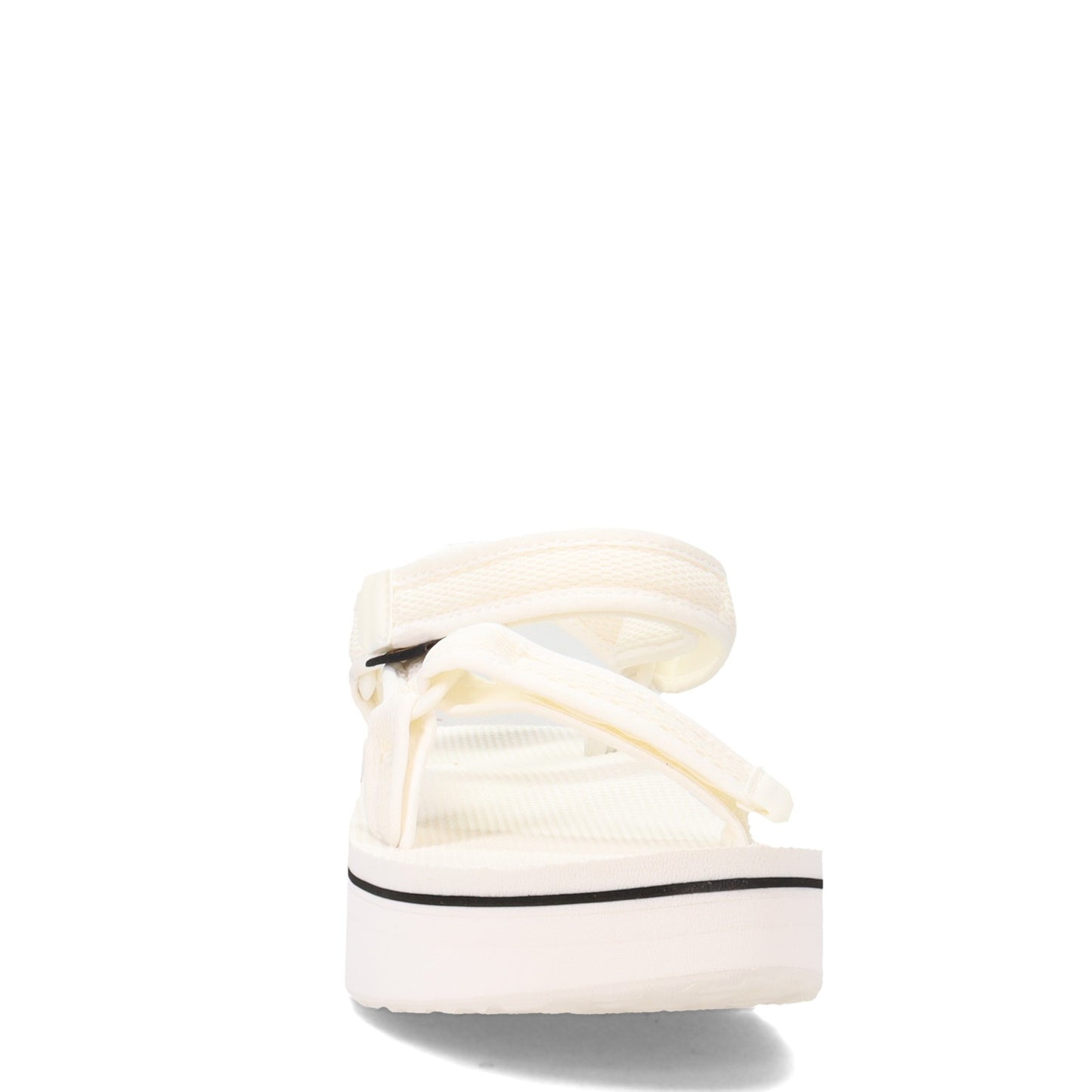 Peltz Shoes Women's Teva Flatform Universal Sandal Bright White 1102451-BRWH