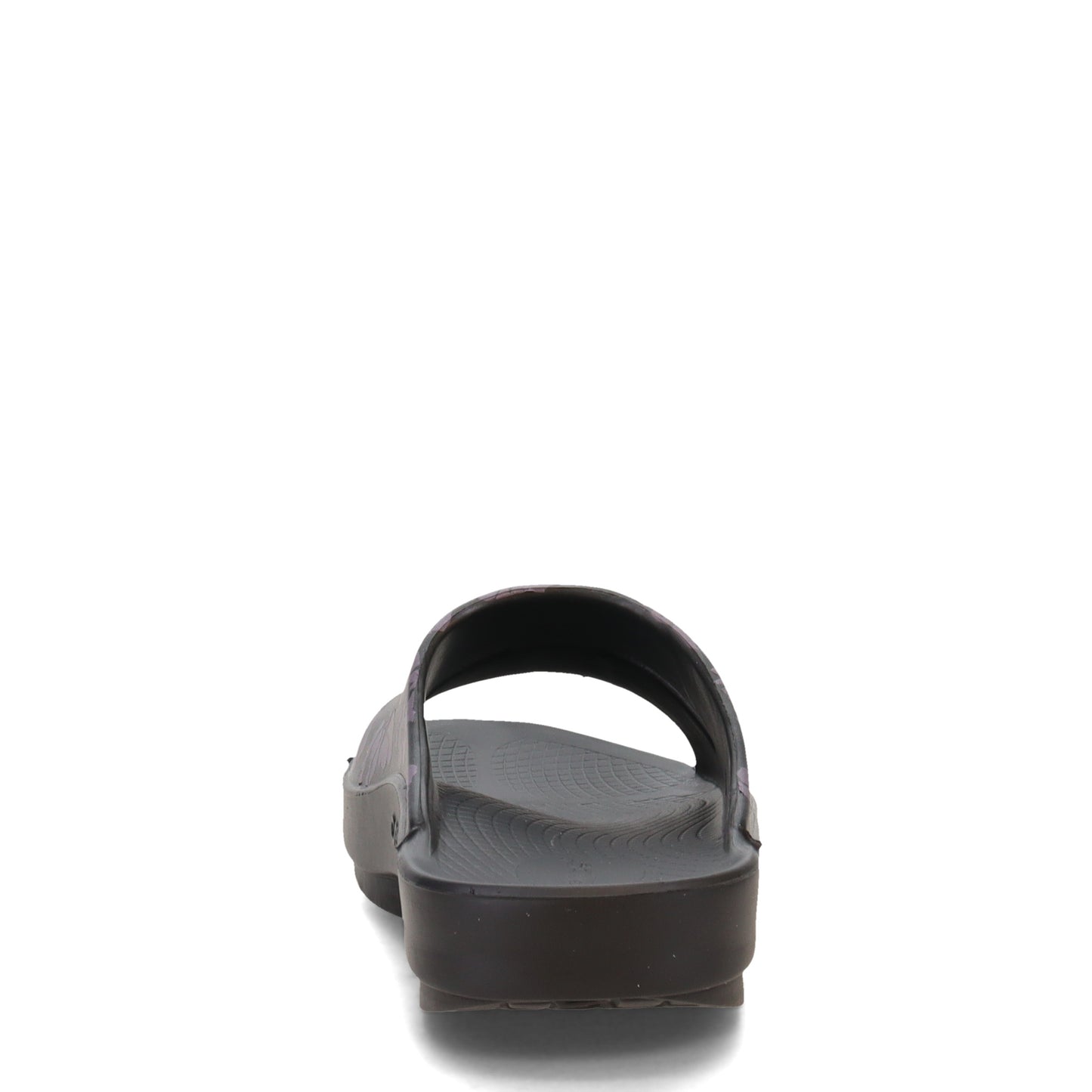 Peltz Shoes Women's Oofos OOahh Luxe Slide Sandal MIDNIGHT 1103-MIDNIGHT