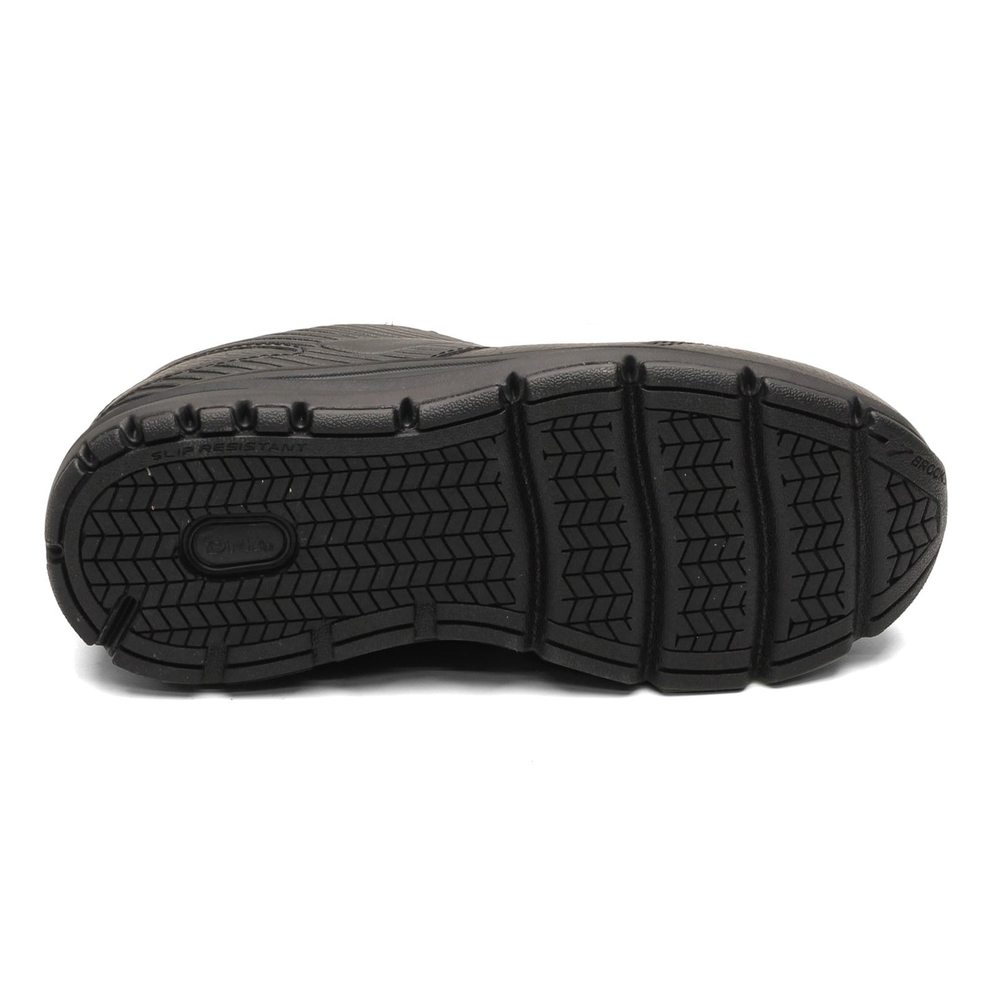 Peltz Shoes Men's Brooks Addiction Walker 2 Walking Shoe Black/Black 110318 1D 072