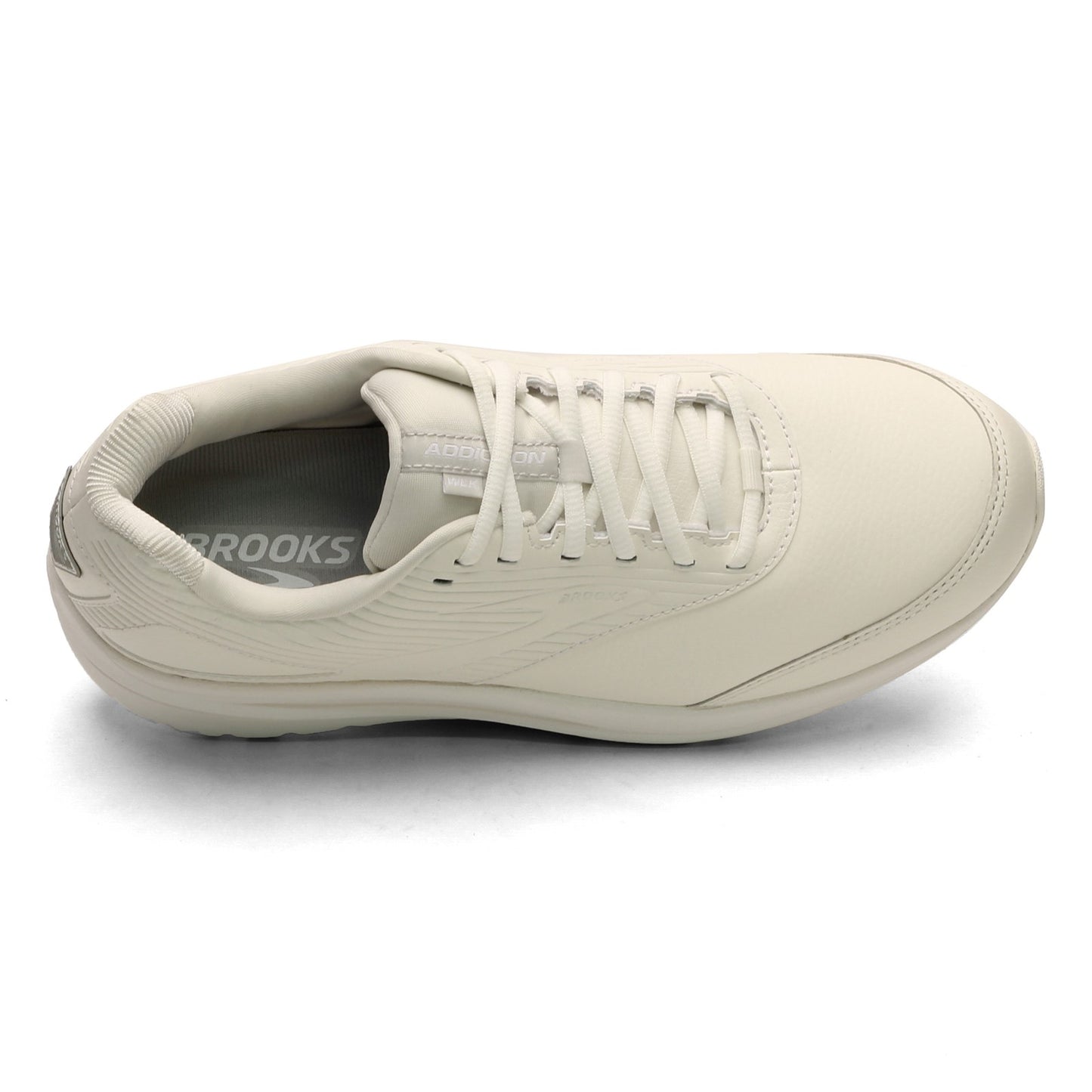 Peltz Shoes Men's Brooks Addiction Walker 2 Walking Shoe White/White 110318 1D 142