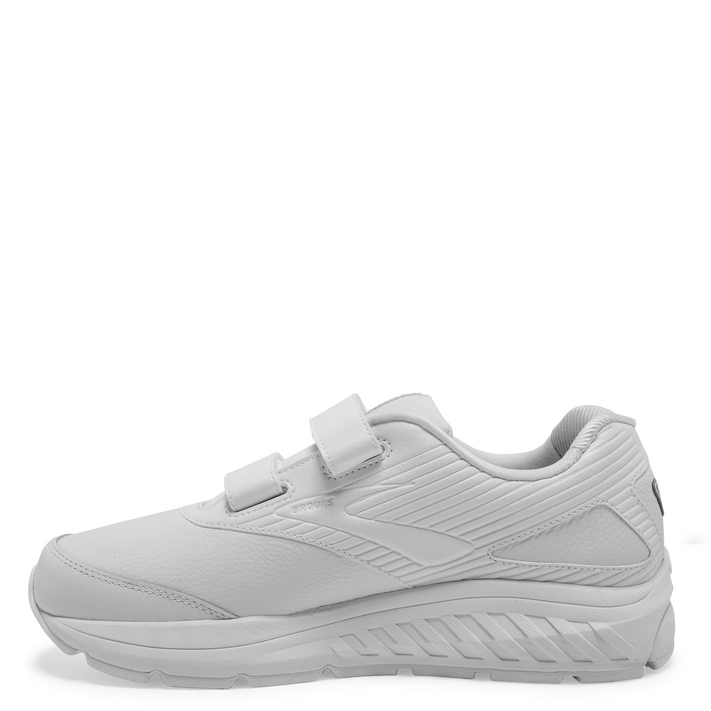 Peltz Shoes Men's Brooks Addiction Walker V-Strap 2 Walking Shoe White 110320 1D 142