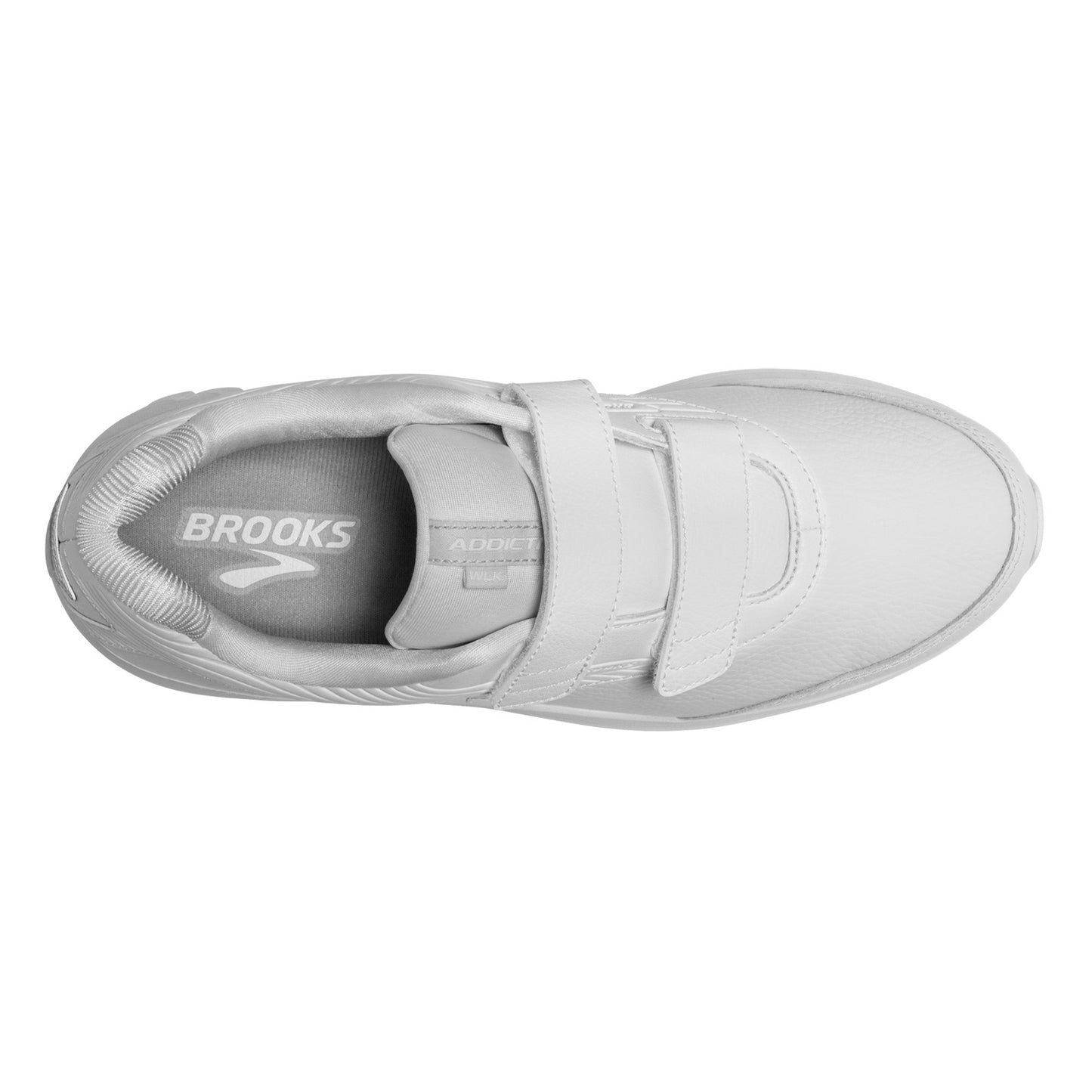Peltz Shoes Men's Brooks Addiction Walker V-Strap 2 Walking Shoe White 110320 1D 142