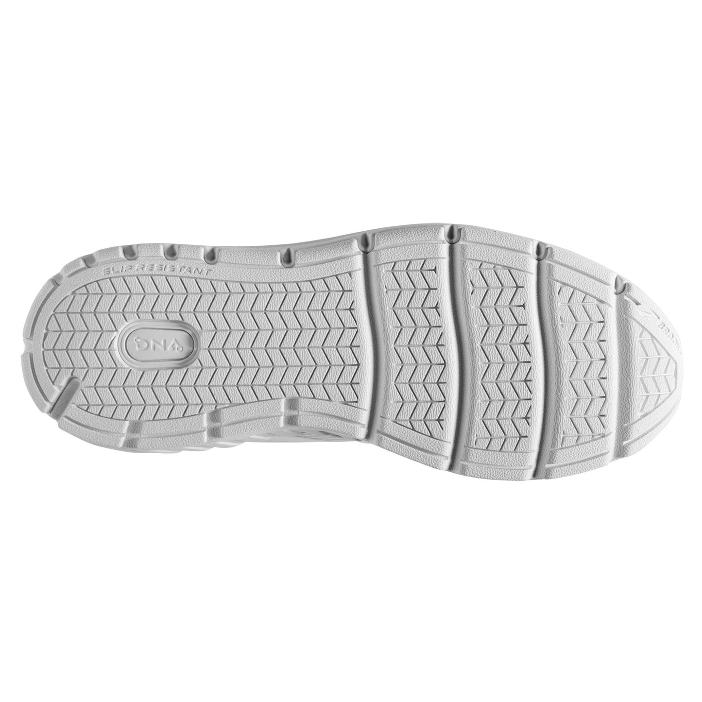 Peltz Shoes Men's Brooks Addiction Walker V-Strap 2 Walking Shoe White 110320 1D 142