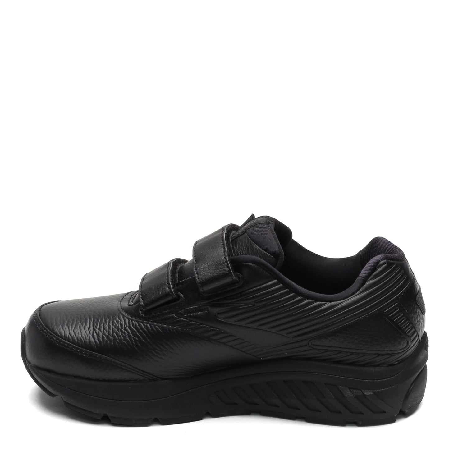 Peltz Shoes Men's Brooks Addiction Walker V-Strap 2 Walking Shoe - Extra Wide Width Black 110320 4E 072