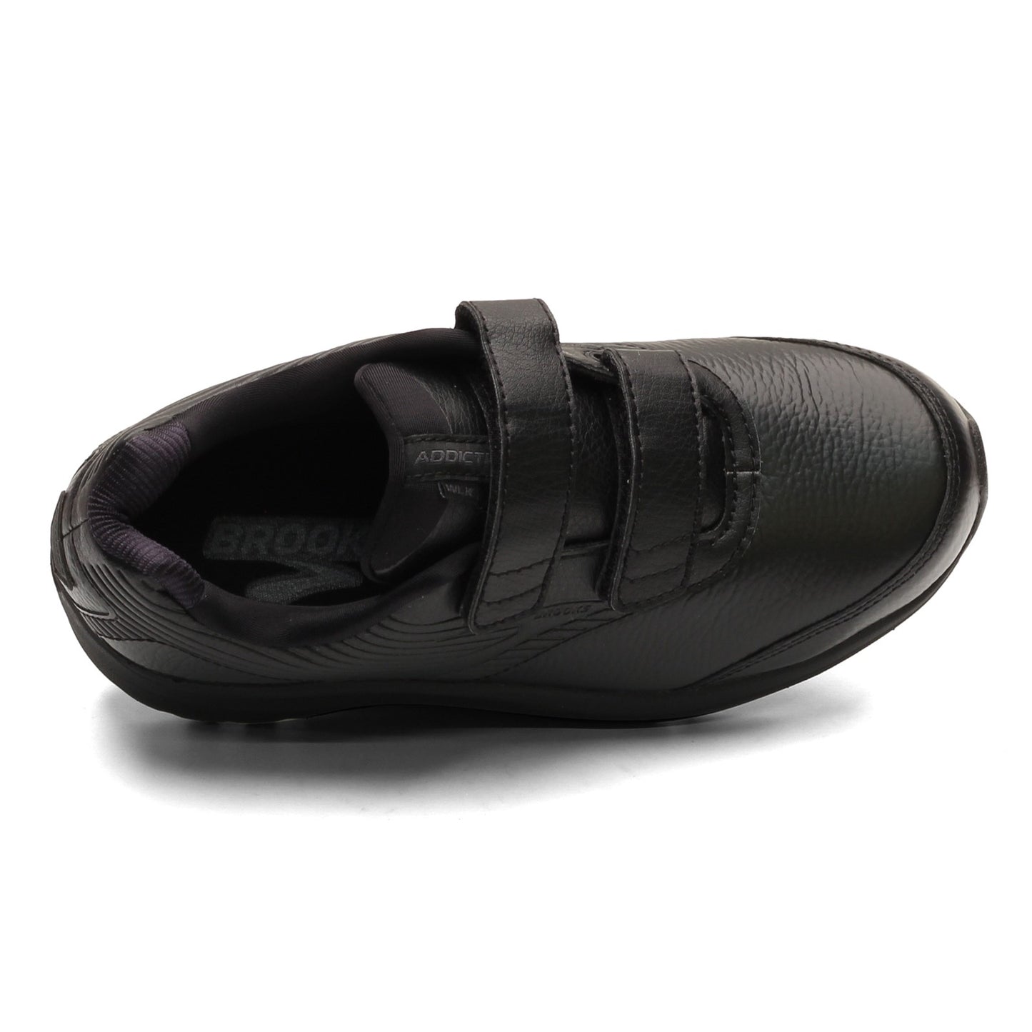 Peltz Shoes Men's Brooks Addiction Walker V-Strap 2 Walking Shoe - Extra Wide Width Black 110320 4E 072