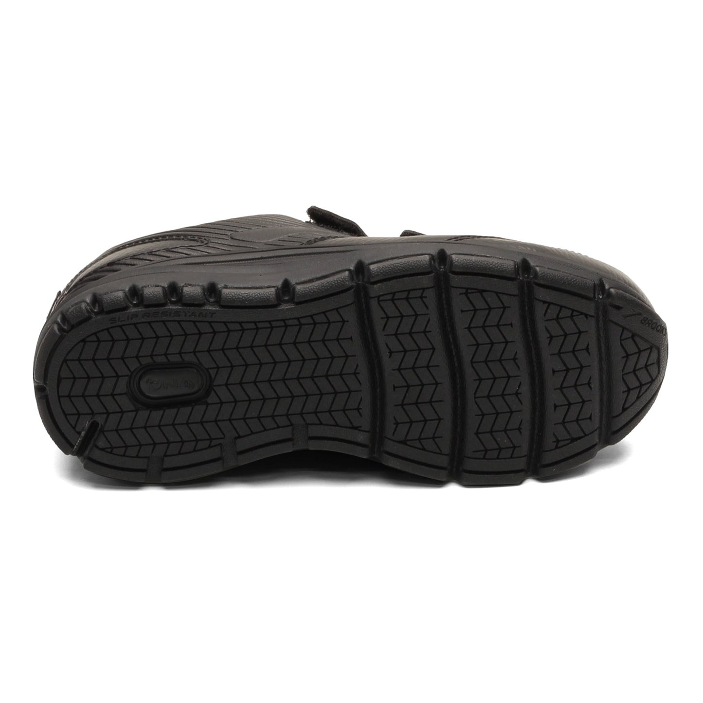 Peltz Shoes Men's Brooks Addiction Walker V-Strap 2 Walking Shoe - Extra Wide Width Black 110320 4E 072