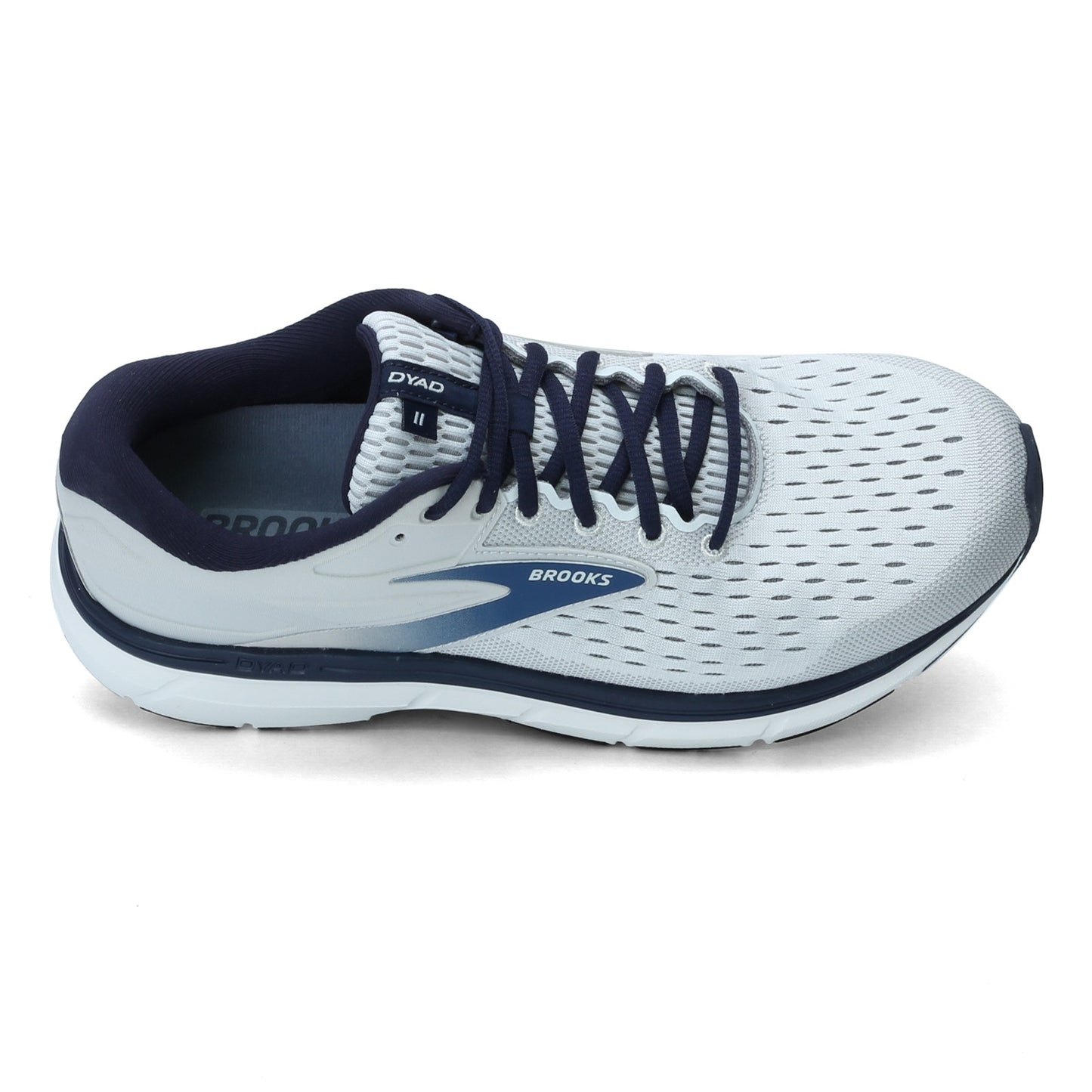 Peltz Shoes Men's Brooks Dyad 11 Running Shoe - Wide Width Antarctica/Grey 110323 4E 071