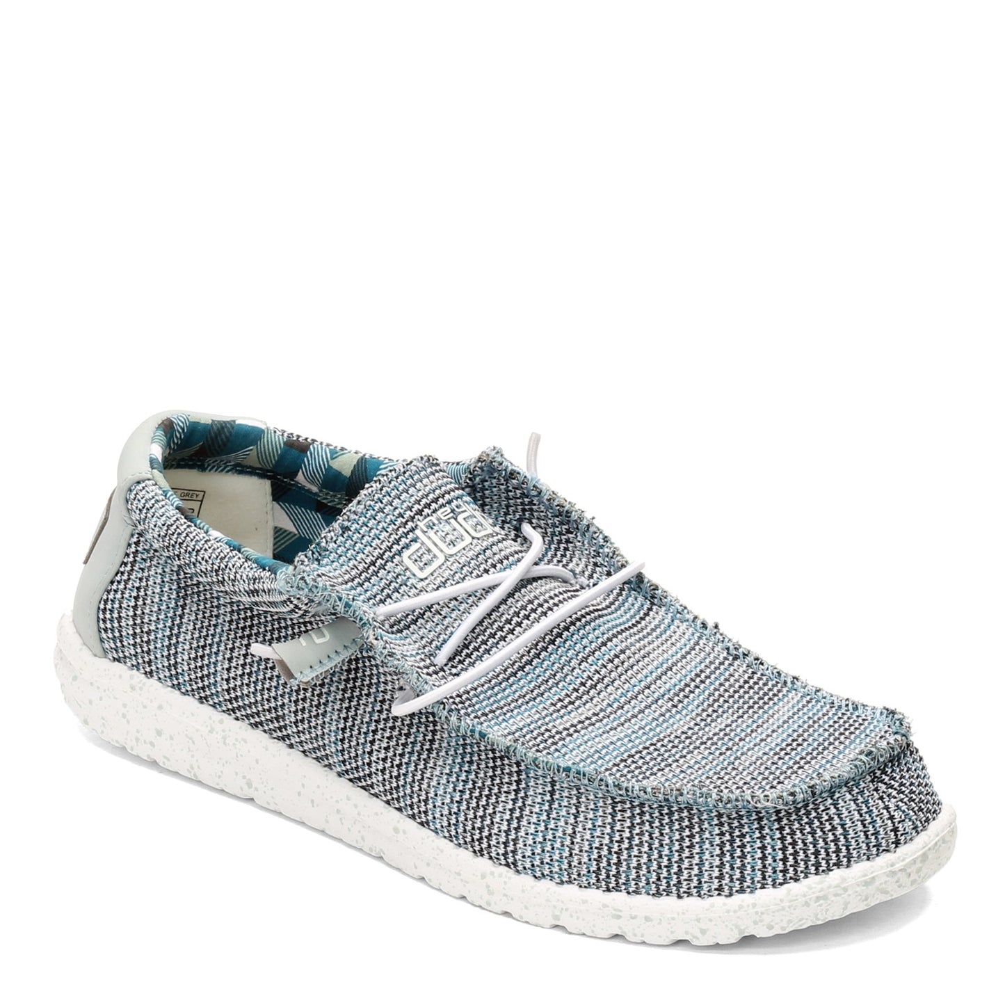 Peltz Shoes Men's Hey Dude Wally Sox GREY BLUE 110350127