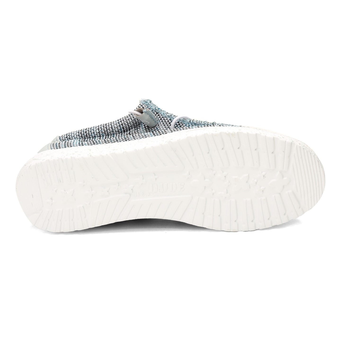 Peltz Shoes Men's Hey Dude Wally Sox GREY BLUE 110350127