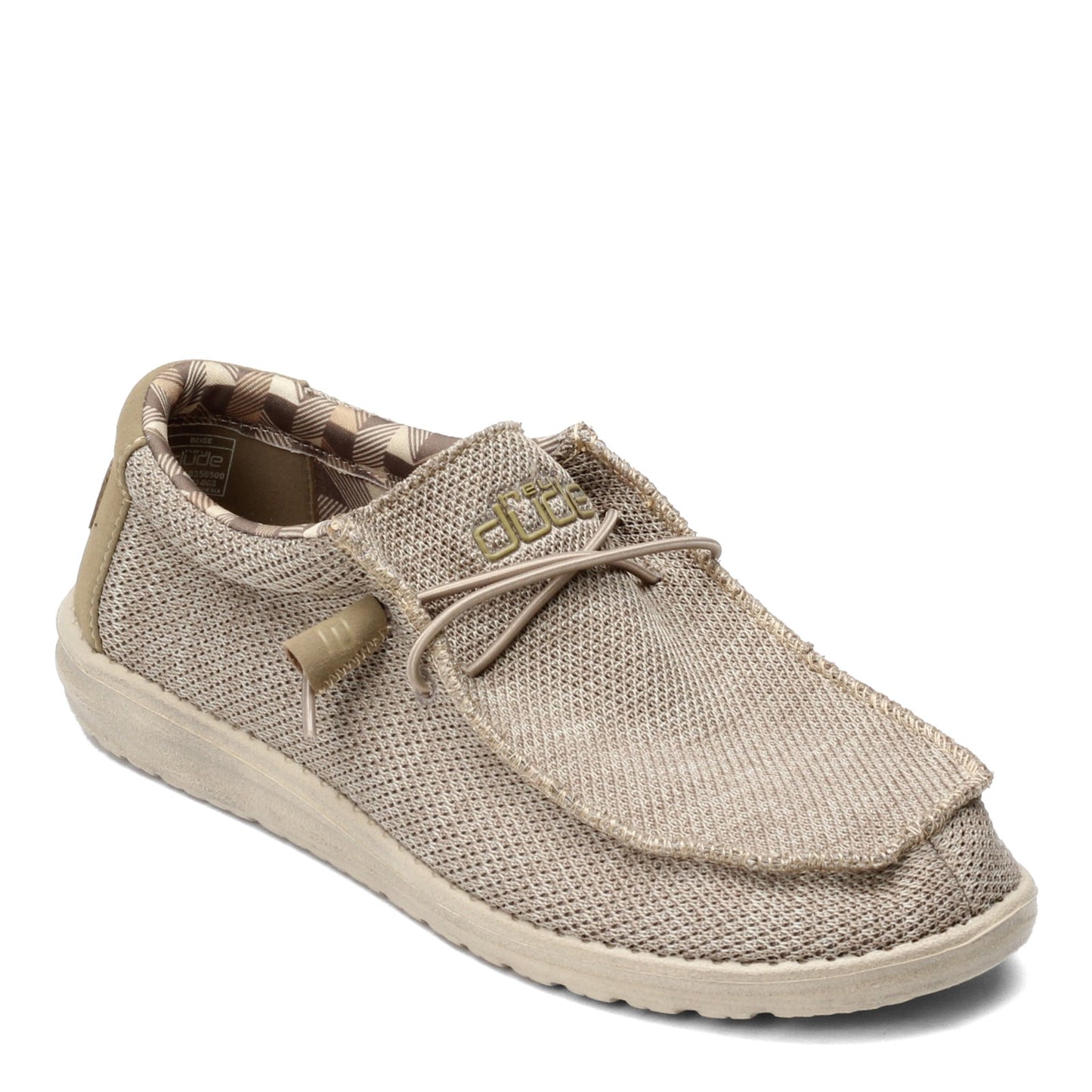 Peltz Shoes Men's Hey Dude Wally Sox BEIGE 110350500