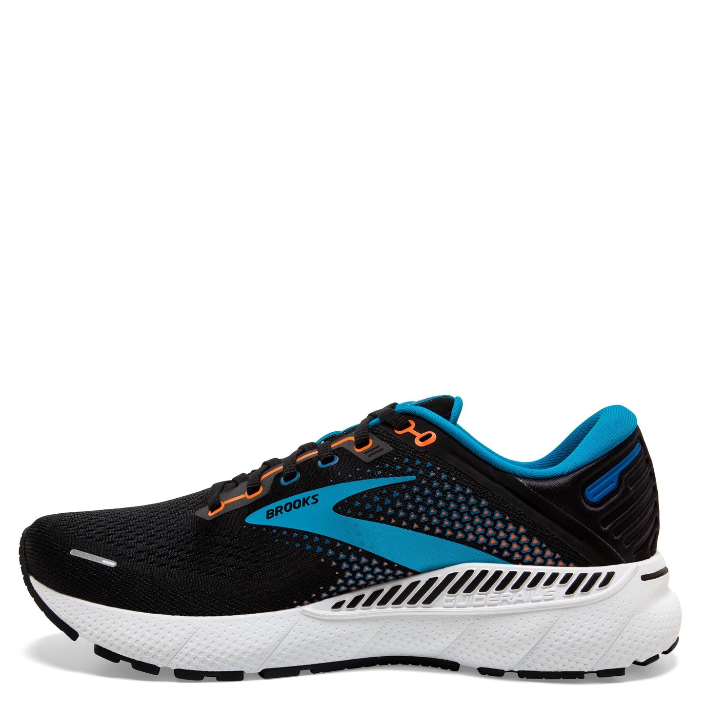 Peltz Shoes Men's Brooks Adrenaline GTS 22 Running Shoe Black 110366 1D 034