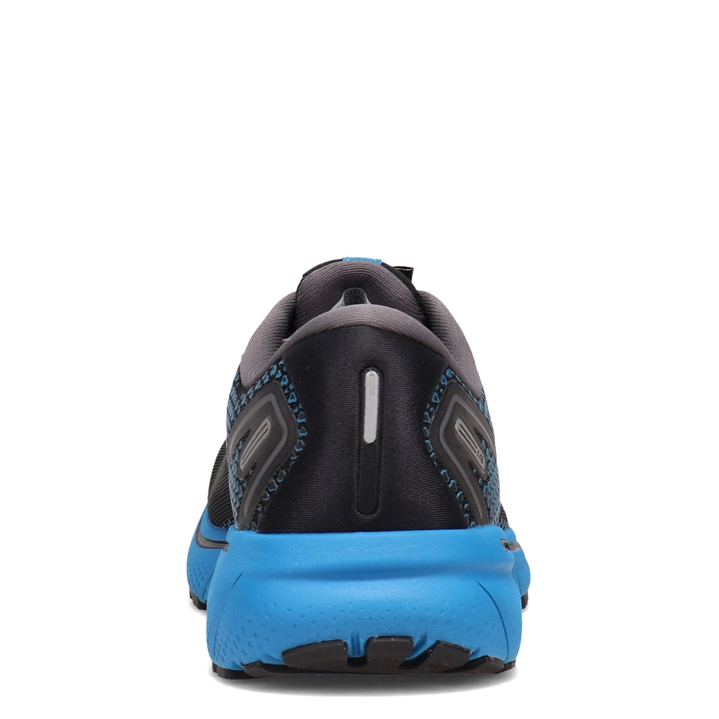 Peltz Shoes Men's Brooks Ghost 14 Running Shoe Black/Pearl/Blue 110369 1D 056