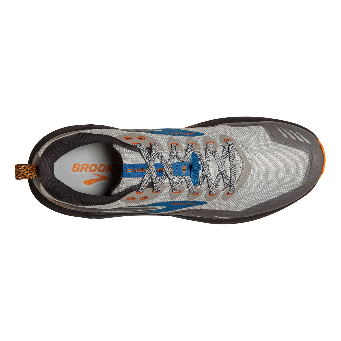 Peltz Shoes Men's Brooks Cascadia 16 Trail Running Shoe Oyster/Mushroom/Alloy 110376 1D 038