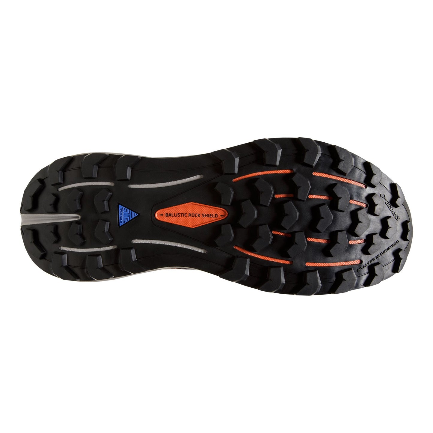 Peltz Shoes Men's Brooks Cascadia 16 GTX Trail Running Shoe Black/Ebony/Cinnabar 110377 1D 060