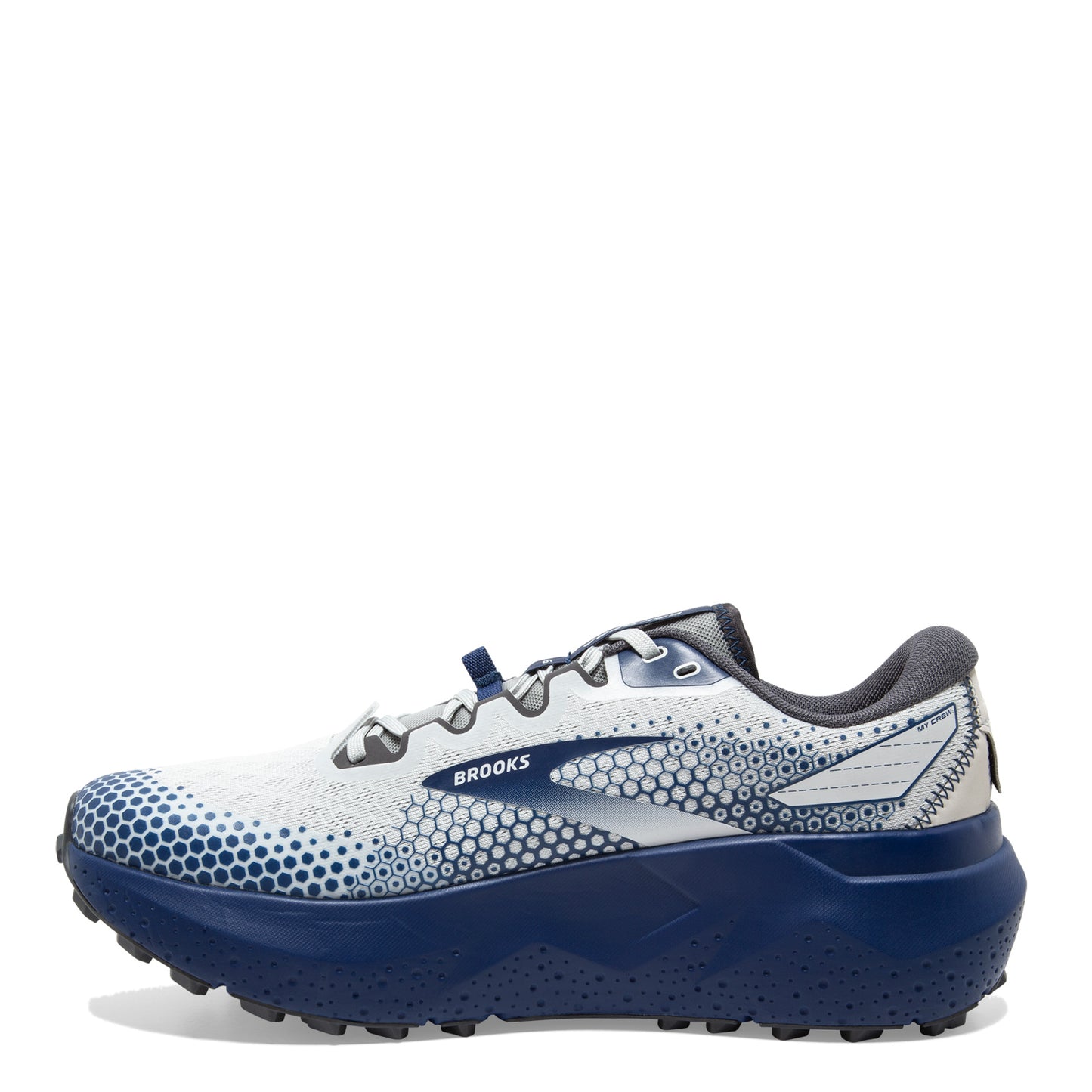 Peltz Shoes Men's Brooks Caldera 6 Trail Running Shoe Grey/Blue 110379 1D 071