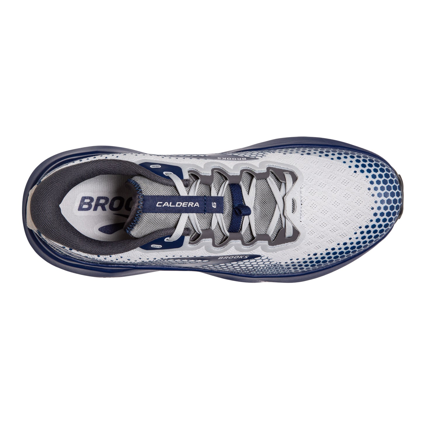 Peltz Shoes Men's Brooks Caldera 6 Trail Running Shoe Grey/Blue 110379 1D 071