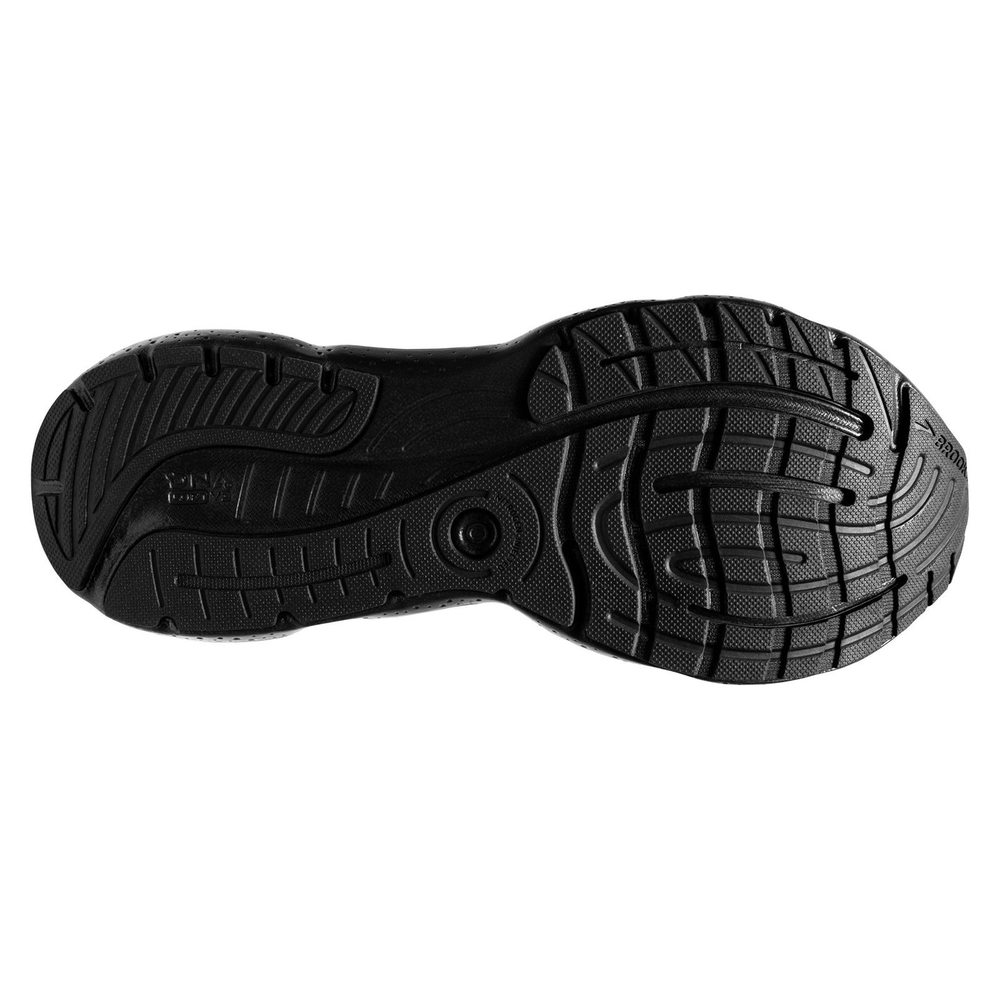 Peltz Shoes Men's Brooks Glycerin 20 Running Shoe - Wide Width Black/Black 110382 2E 020