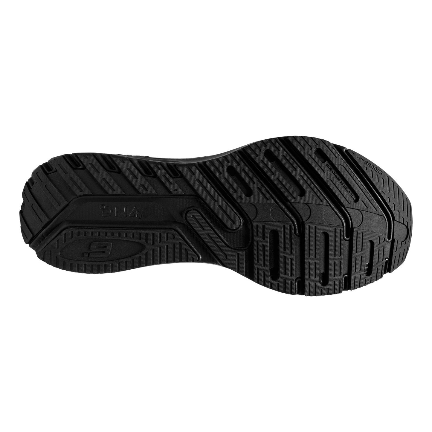 Peltz Shoes Men's Brooks Launch GTS 9 Running Shoe Black 110387 1D 048