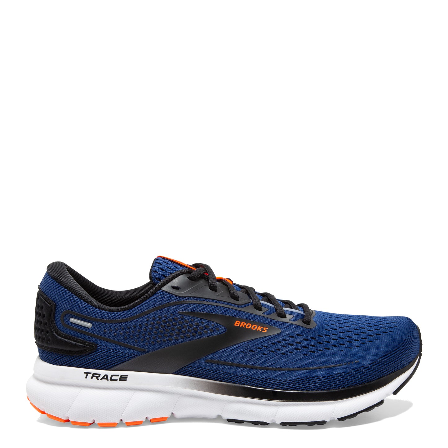 Peltz Shoes Men's BROOKSMen's Brooks Trace 2 Running Shoe Blue/Black/White 110388 1D 489