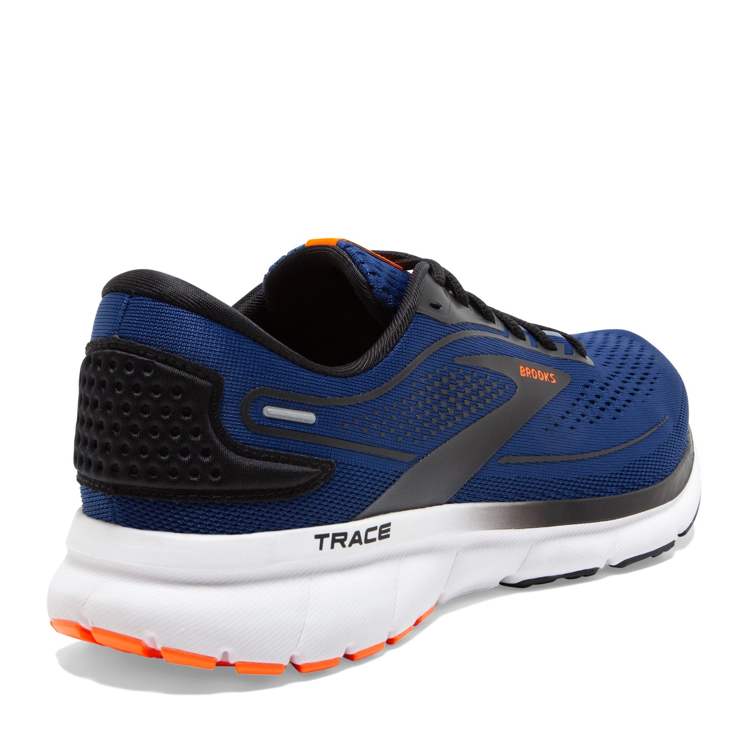 Peltz Shoes Men's BROOKSMen's Brooks Trace 2 Running Shoe Blue/Black/White 110388 1D 489