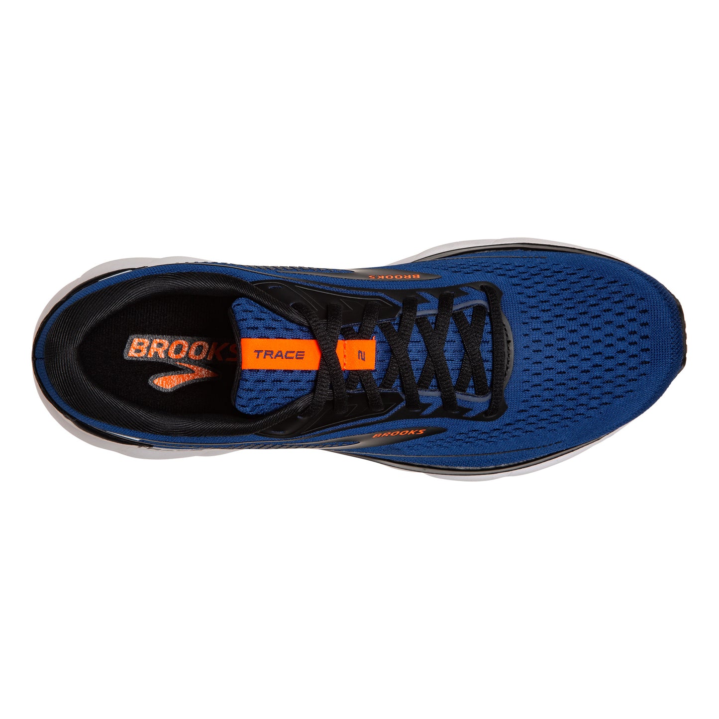 Peltz Shoes Men's BROOKSMen's Brooks Trace 2 Running Shoe Blue/Black/White 110388 1D 489