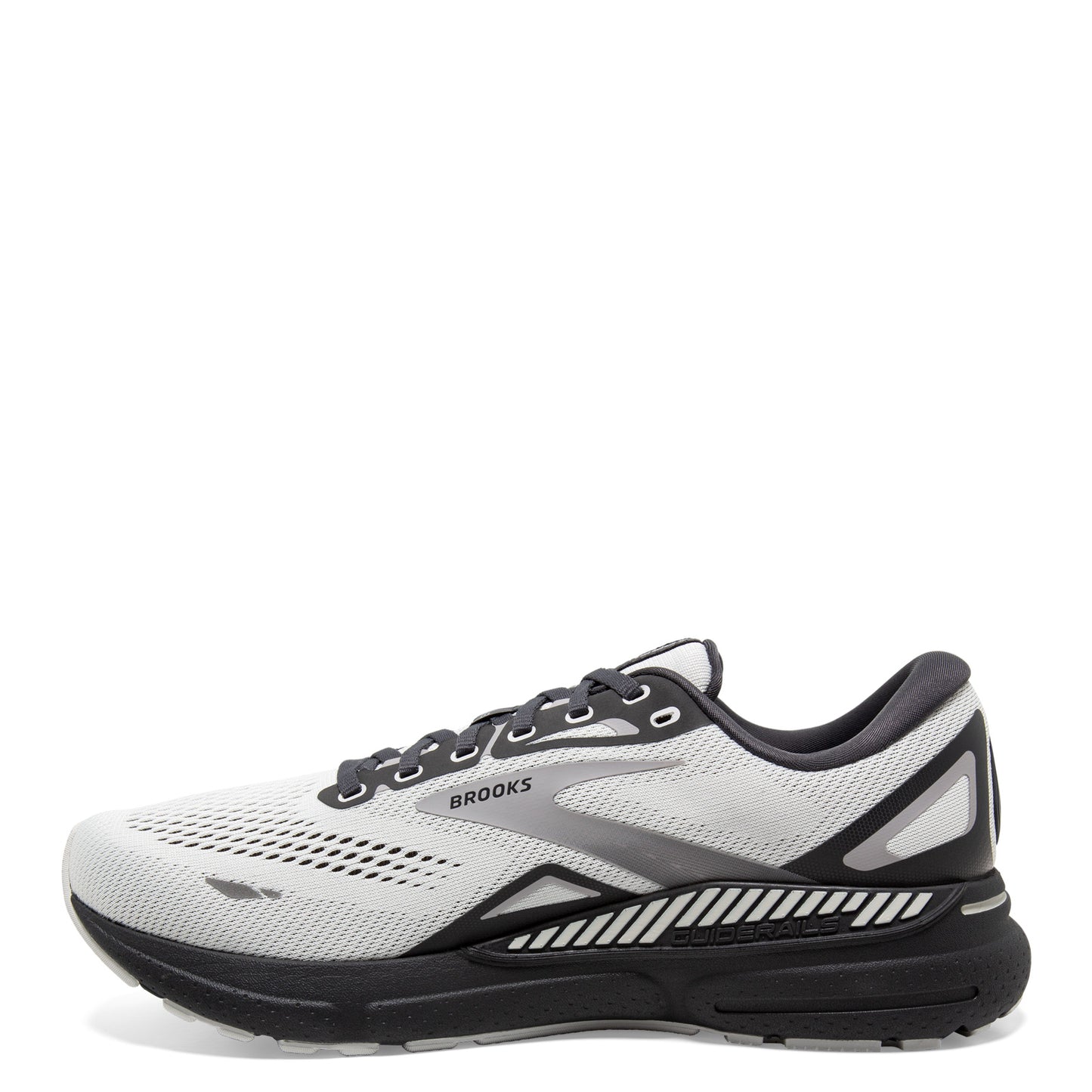 Peltz Shoes Men's Brooks Adrenaline GTS 23 Running Shoe - Extra Wide Width Oyster/Ebony/Alloy 110391 4E 065
