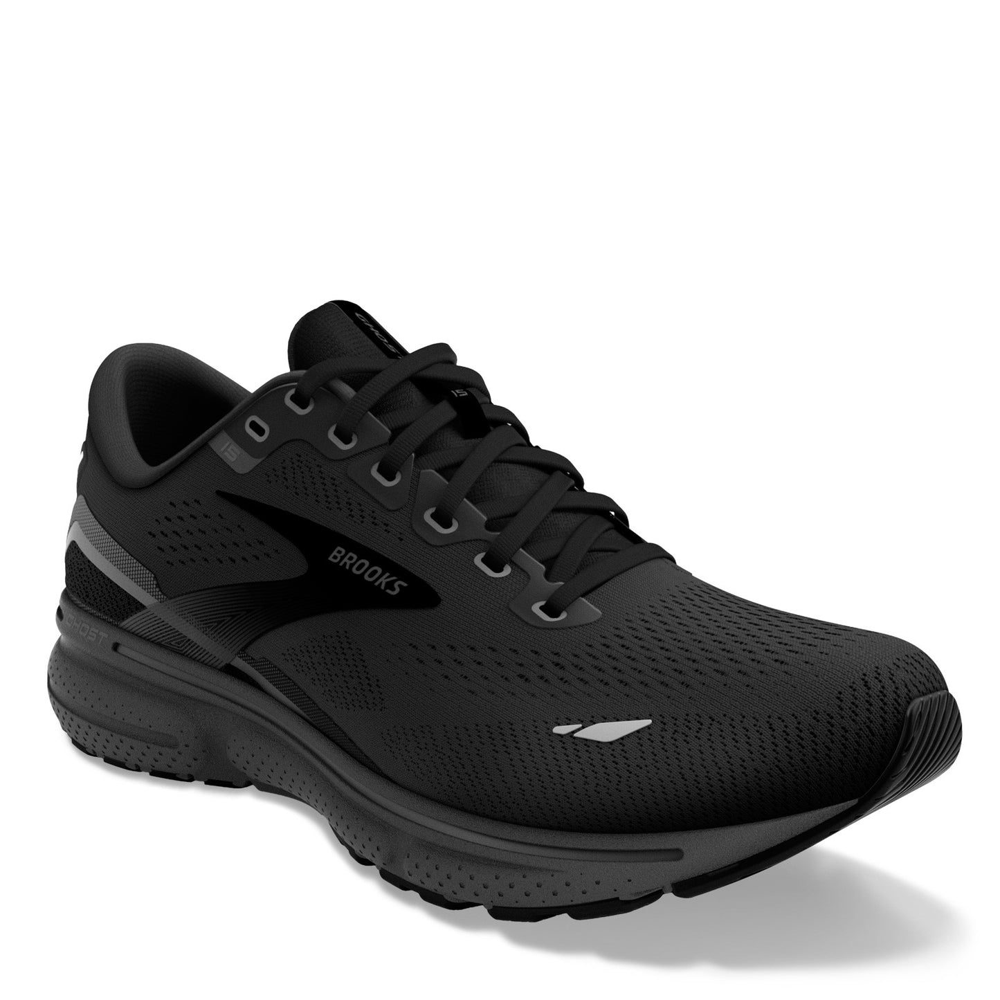 Peltz Shoes Men's Brooks Ghost 15 Running Shoe - Extra Wide Width Blue/Navy/Coral 110393 4E 020