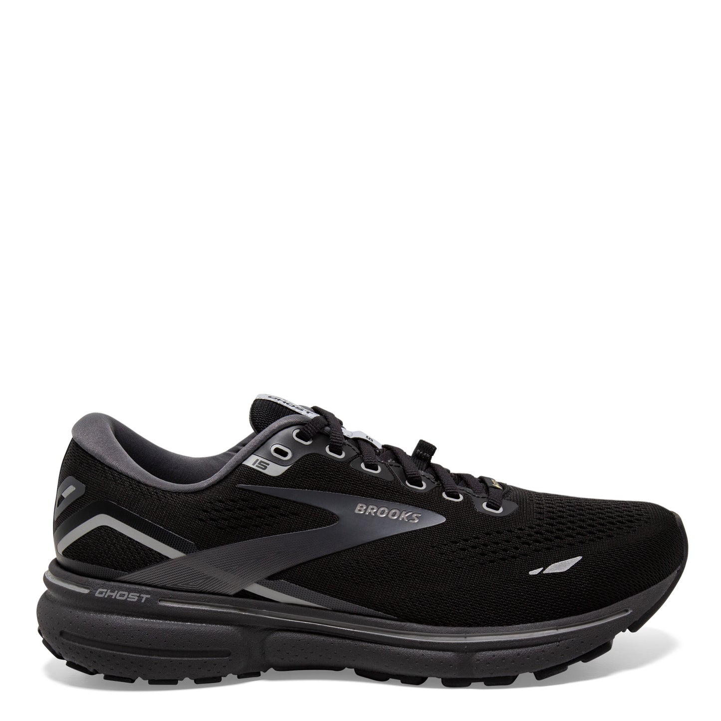 Peltz Shoes Men's Brooks Ghost 15 GTX Running Shoe Black/Grey 110394 1D 022