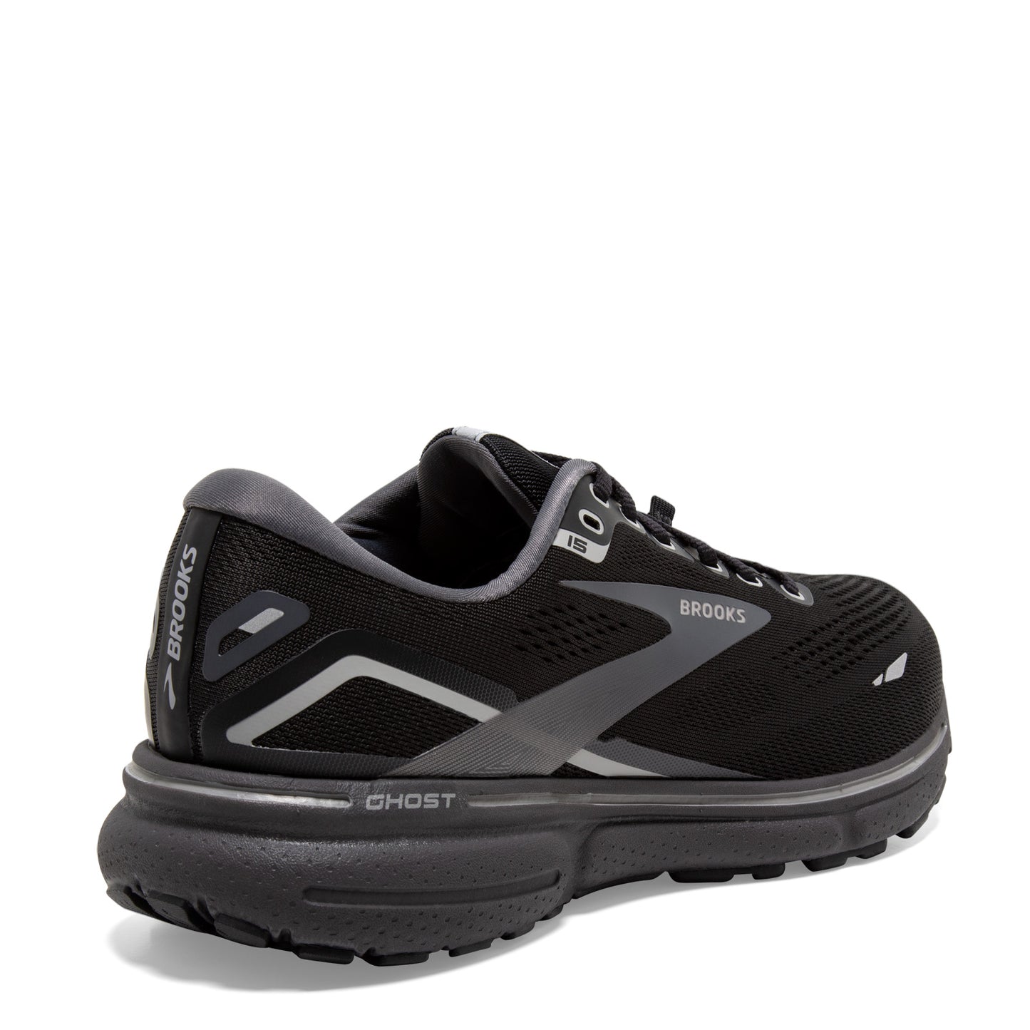 Peltz Shoes Men's Brooks Ghost 15 GTX Running Shoe Black/Grey 110394 1D 022