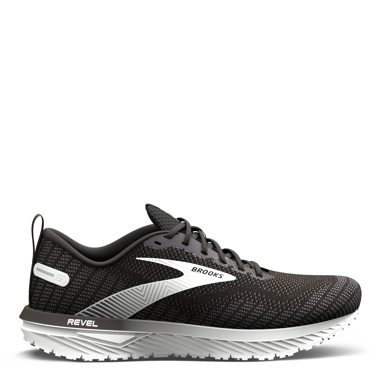 Peltz Shoes Men's BROOKSMen's Brooks Revel 6 Running Shoe BLACK PEARL 110398 1D 012