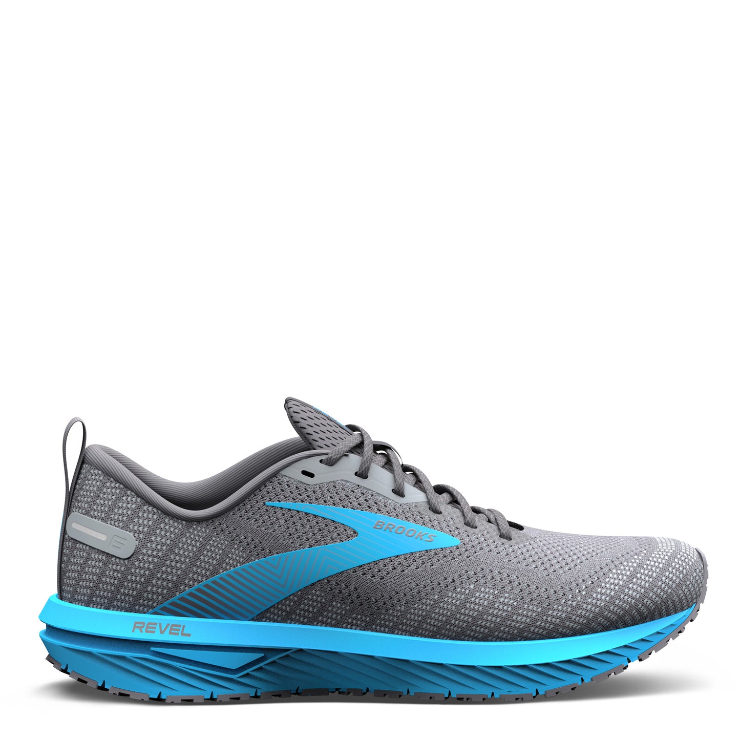 Peltz Shoes Men's Brooks Revel 6 Running Shoe Pearl/Blue 110398 1D 066