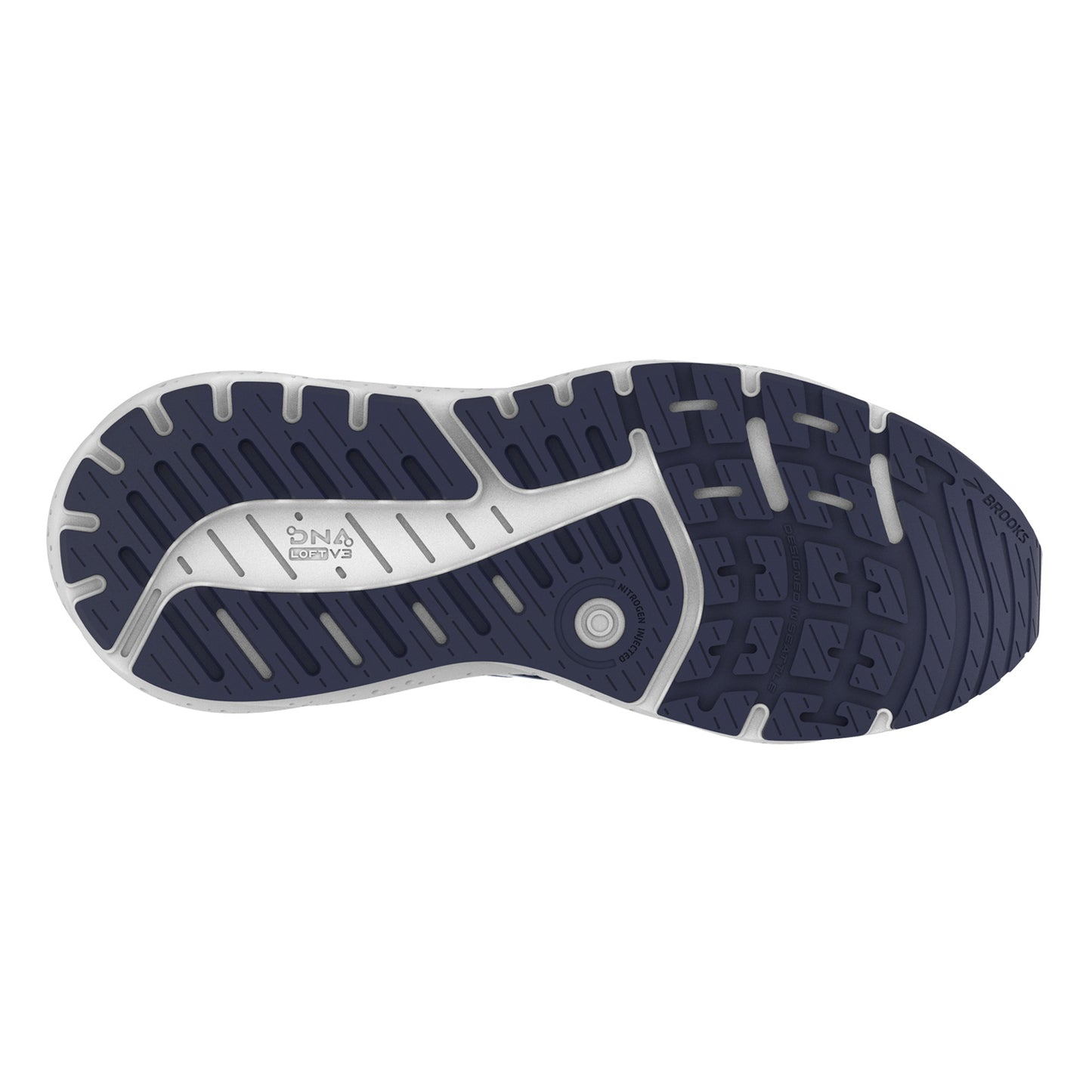 Peltz Shoes Men's Brooks Beast GTS 23 Running Shoe - Wide Width Navy/Blue/White 110401 2E 495