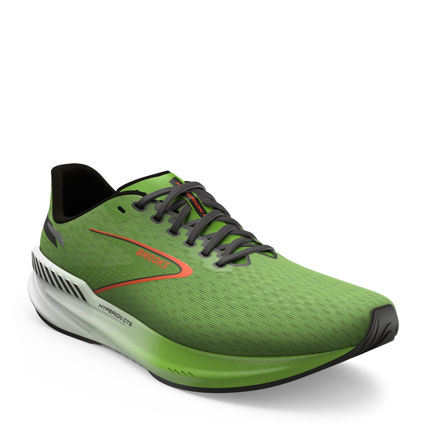 Peltz Shoes Men's Brooks Hyperion GTS Running Shoe Green/Red/White 110408 1D 308