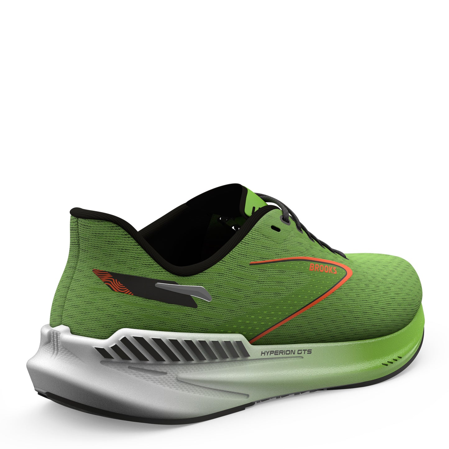 Peltz Shoes Men's Brooks Hyperion GTS Running Shoe Green/Red/White 110408 1D 308