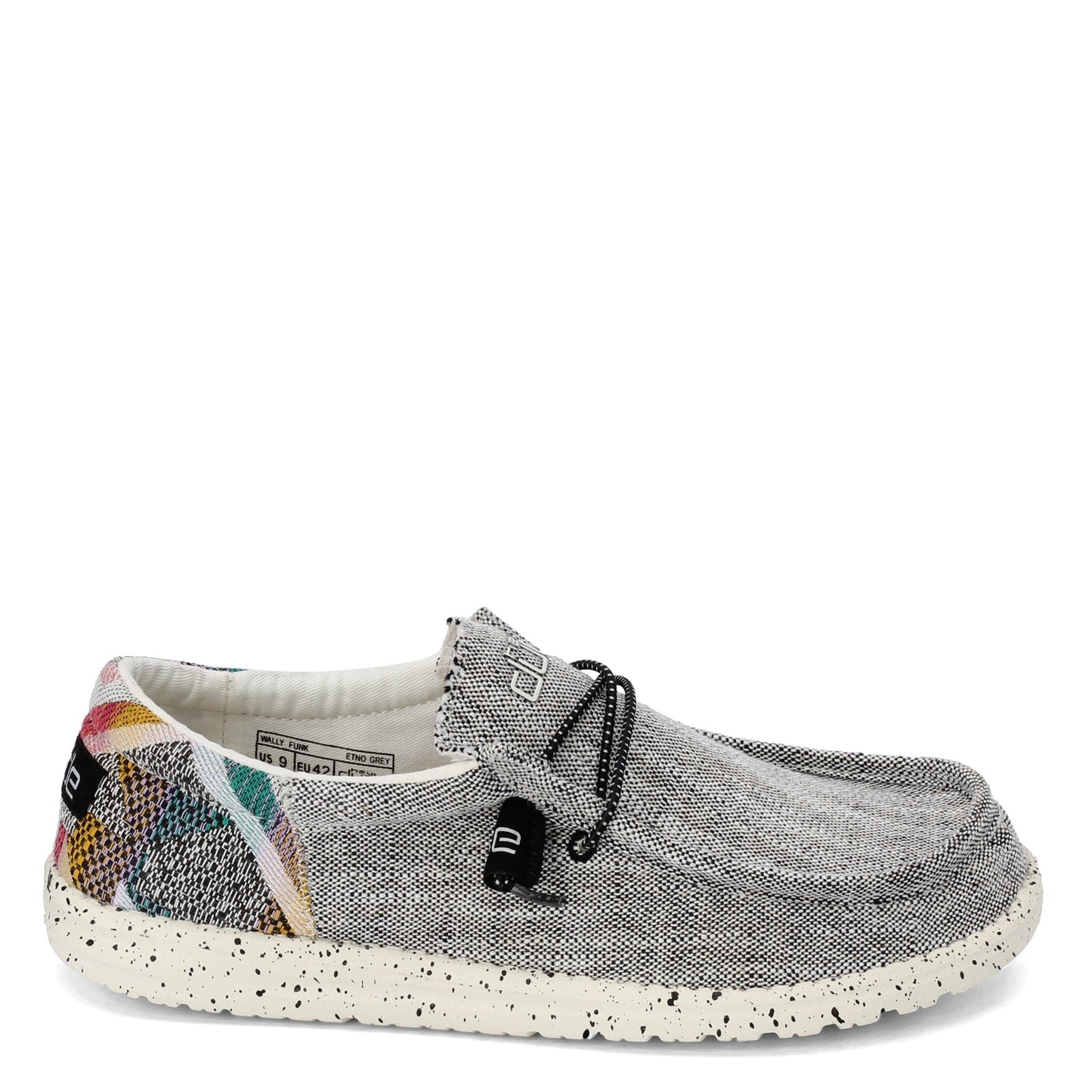 Peltz Shoes Men's Hey Dude Wally Woven Slip-On GREY MULTI 110417601