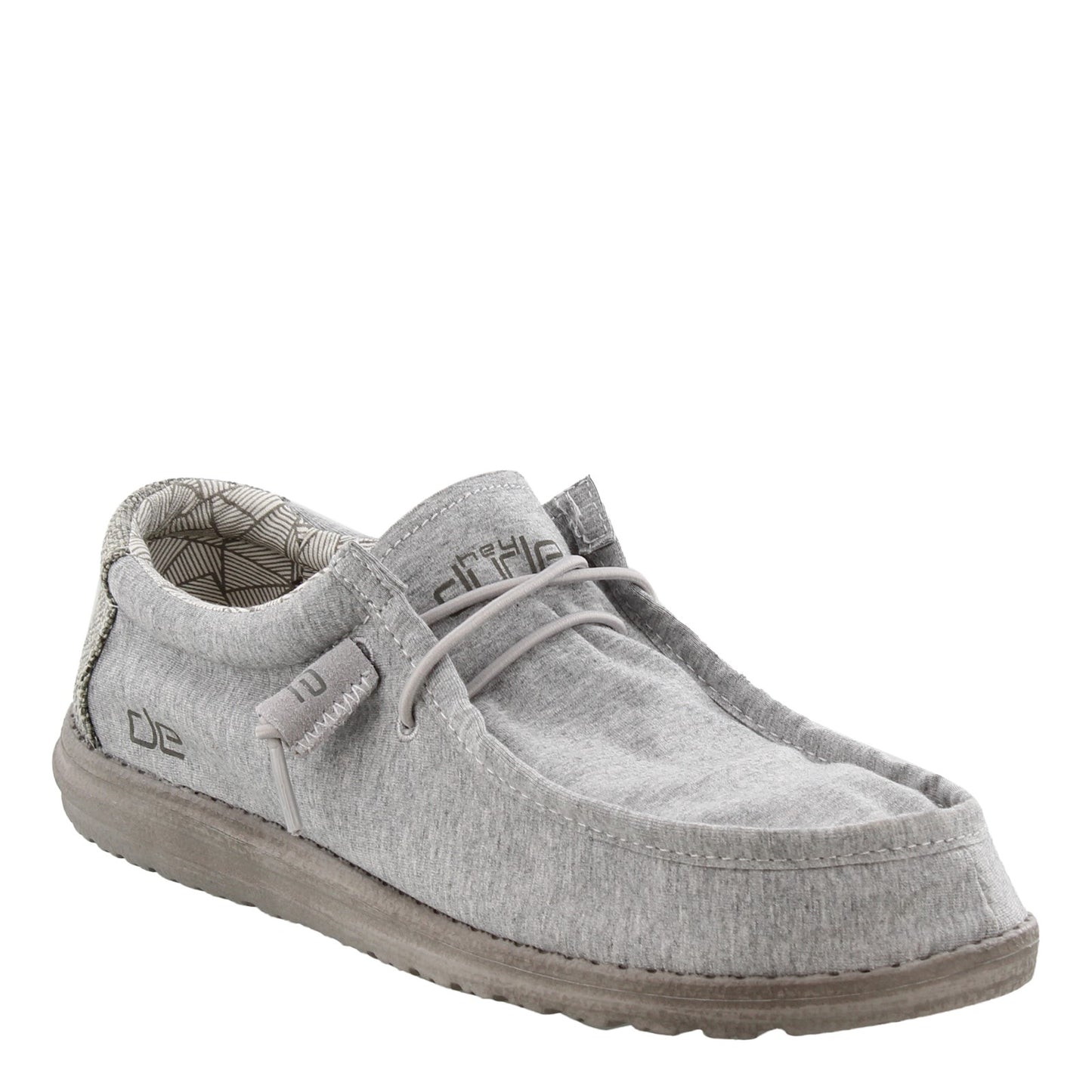 Peltz Shoes Men's Hey Dude Wally Stretch GREY HEATHER 110533000