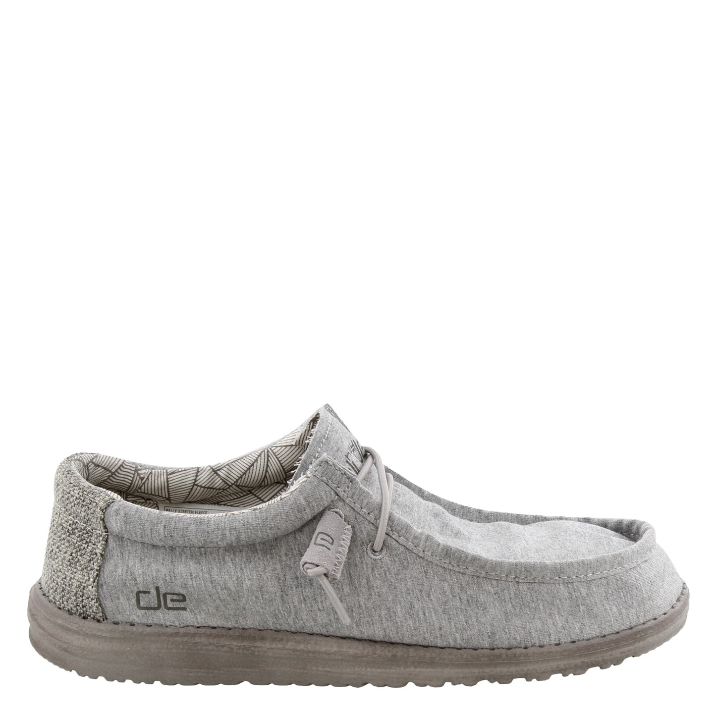 Peltz Shoes Men's Hey Dude Wally Stretch GREY HEATHER 110533000