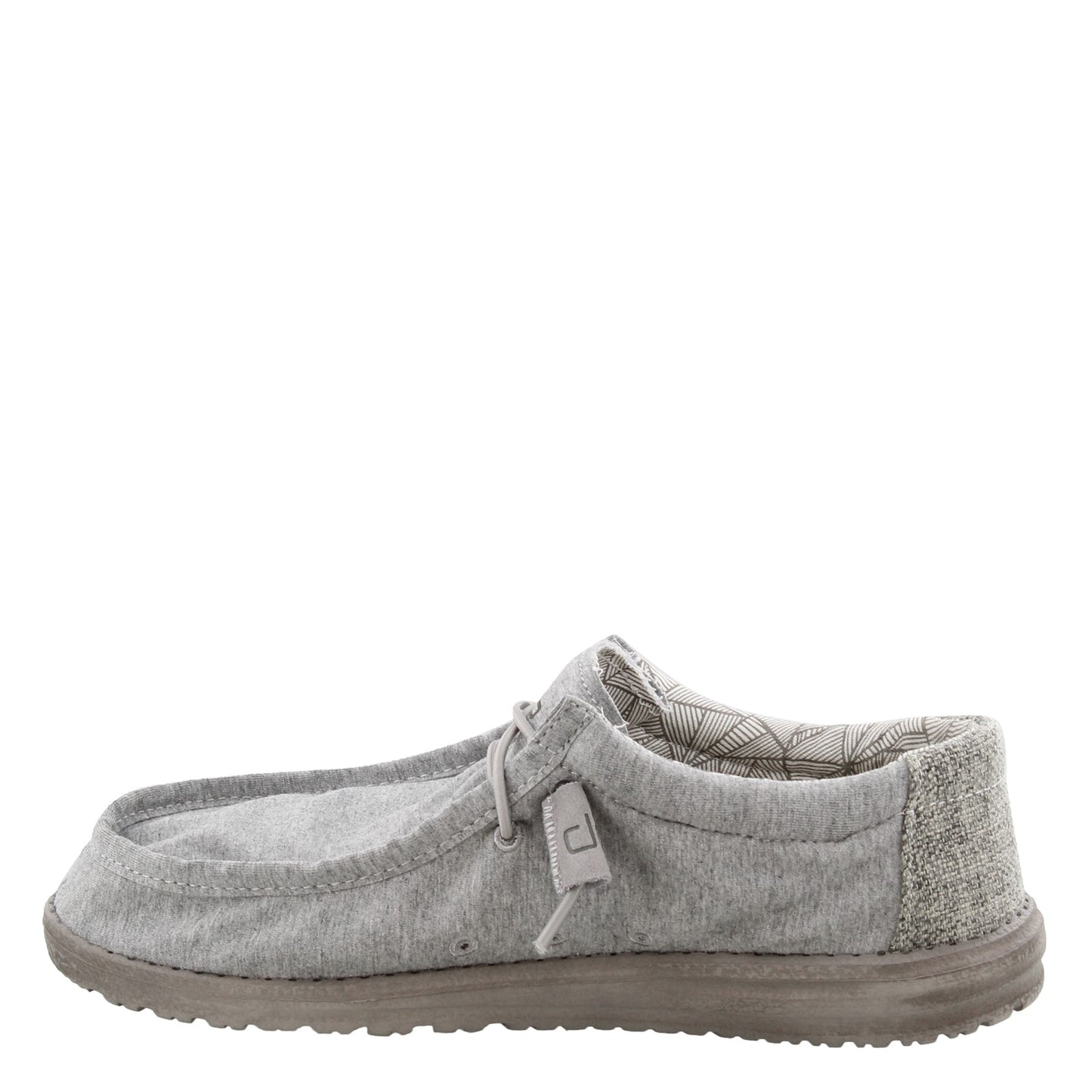 Peltz Shoes Men's Hey Dude Wally Stretch GREY HEATHER 110533000