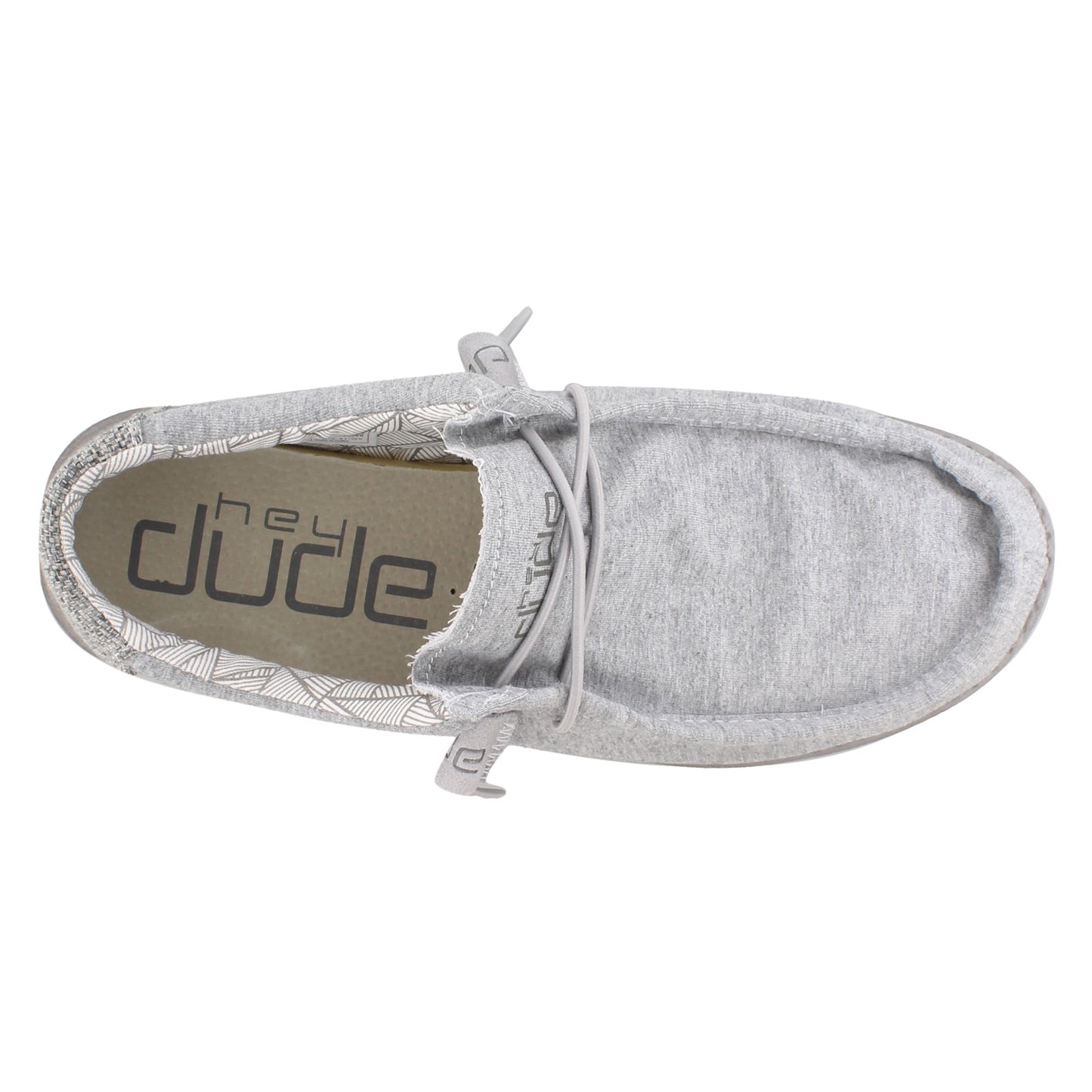 Peltz Shoes Men's Hey Dude Wally Stretch GREY HEATHER 110533000