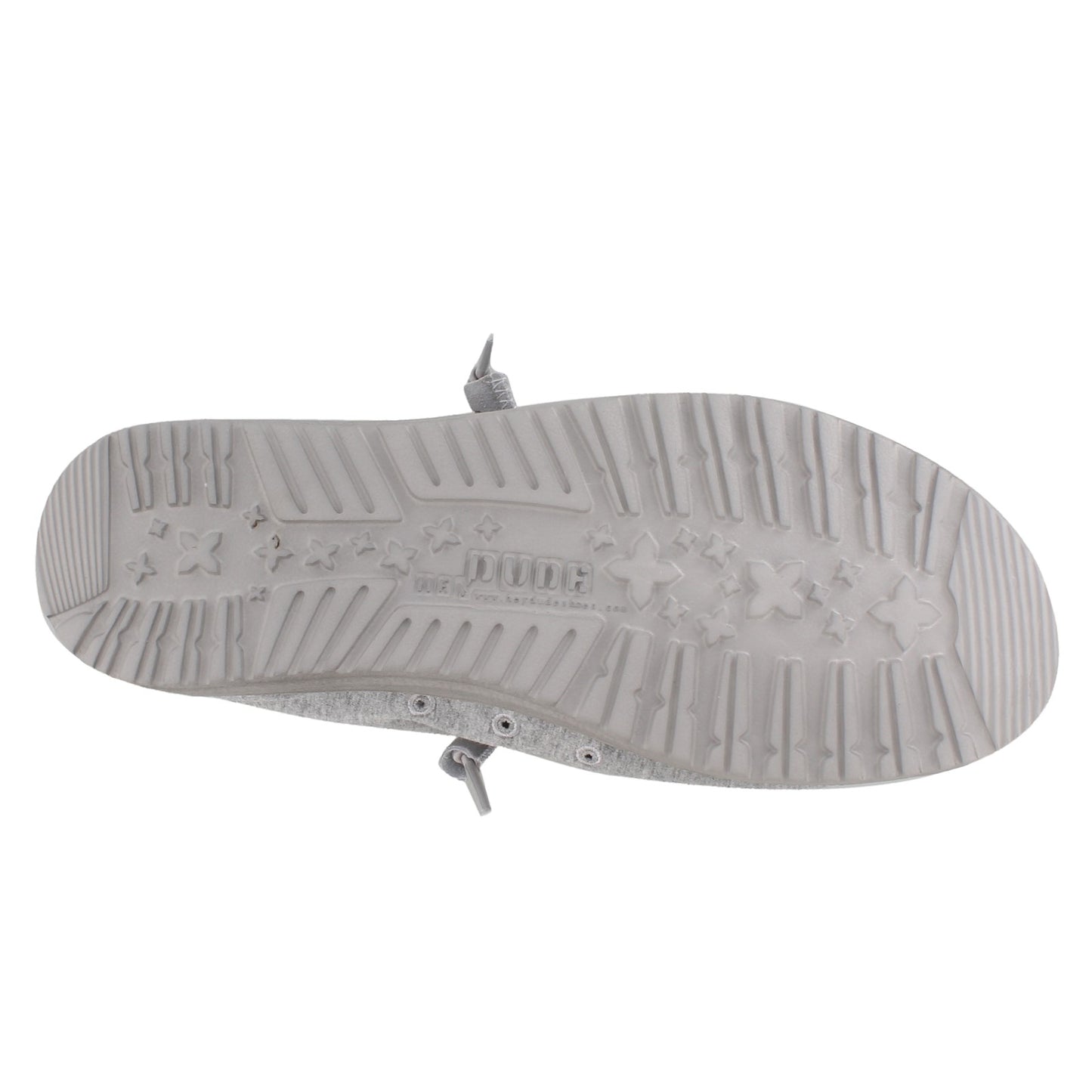 Peltz Shoes Men's Hey Dude Wally Stretch GREY HEATHER 110533000