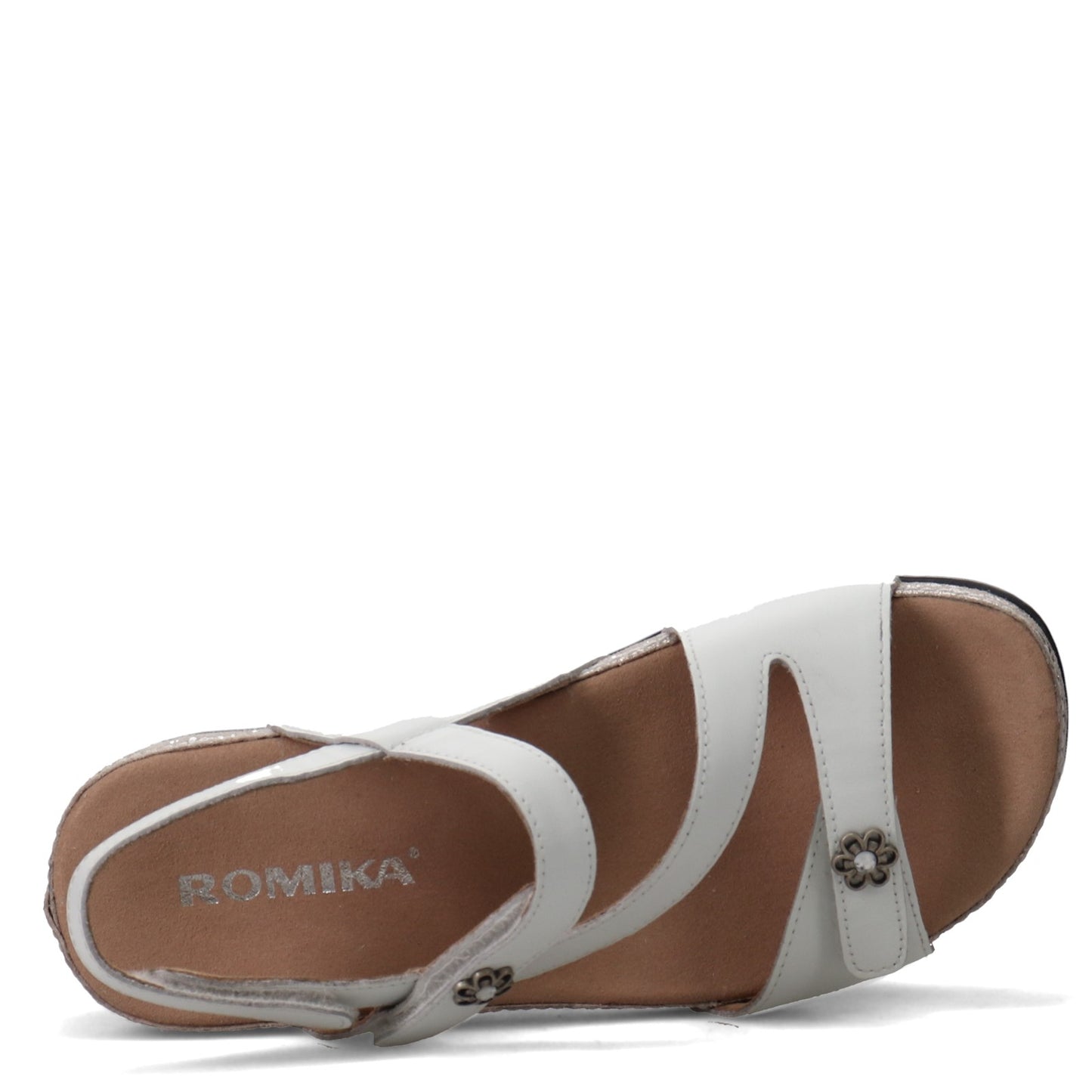 Peltz Shoes Women's Romika Fidschi 54 Sandal WHITE 11054-34002