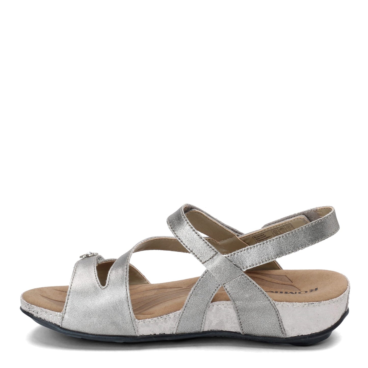 Peltz Shoes Women's Romika Fidschi 54 Sandal PLATINUM 11054-49730
