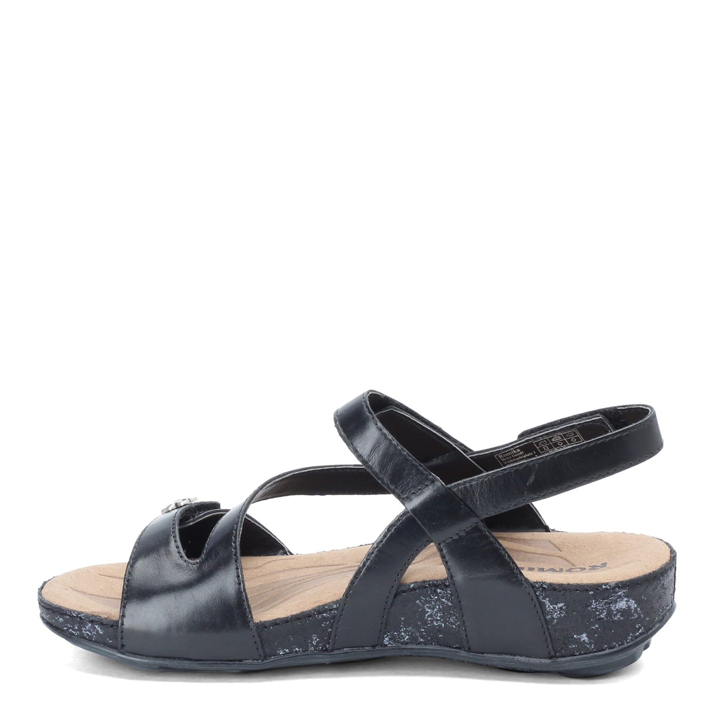 Peltz Shoes Women's Romika Fidschi 54 Sandal BLACK 11054-96100