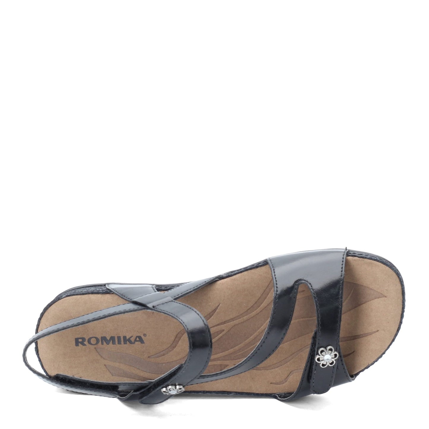 Peltz Shoes Women's Romika Fidschi 54 Sandal BLACK 11054-96100