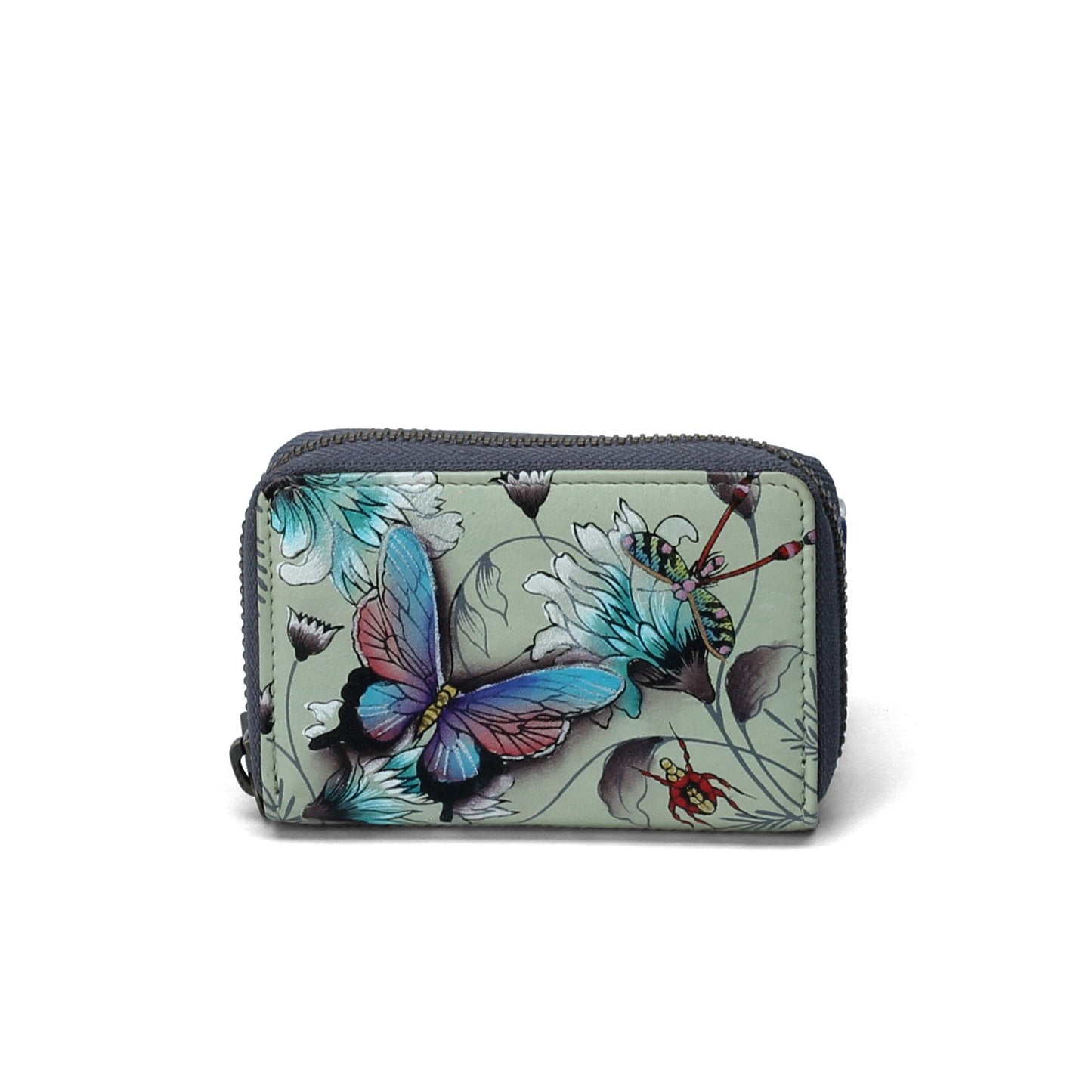 Peltz Shoes Anuschka Credit and Business Card Holder Wonderous Wings 1110-WWG