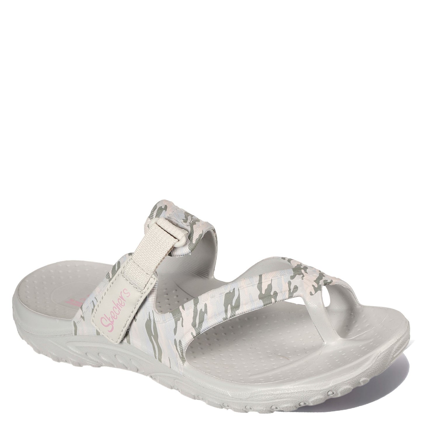 Peltz Shoes Women's Skechers Foamies Reggae Retreat Sandal Taupe 111157-TPMT