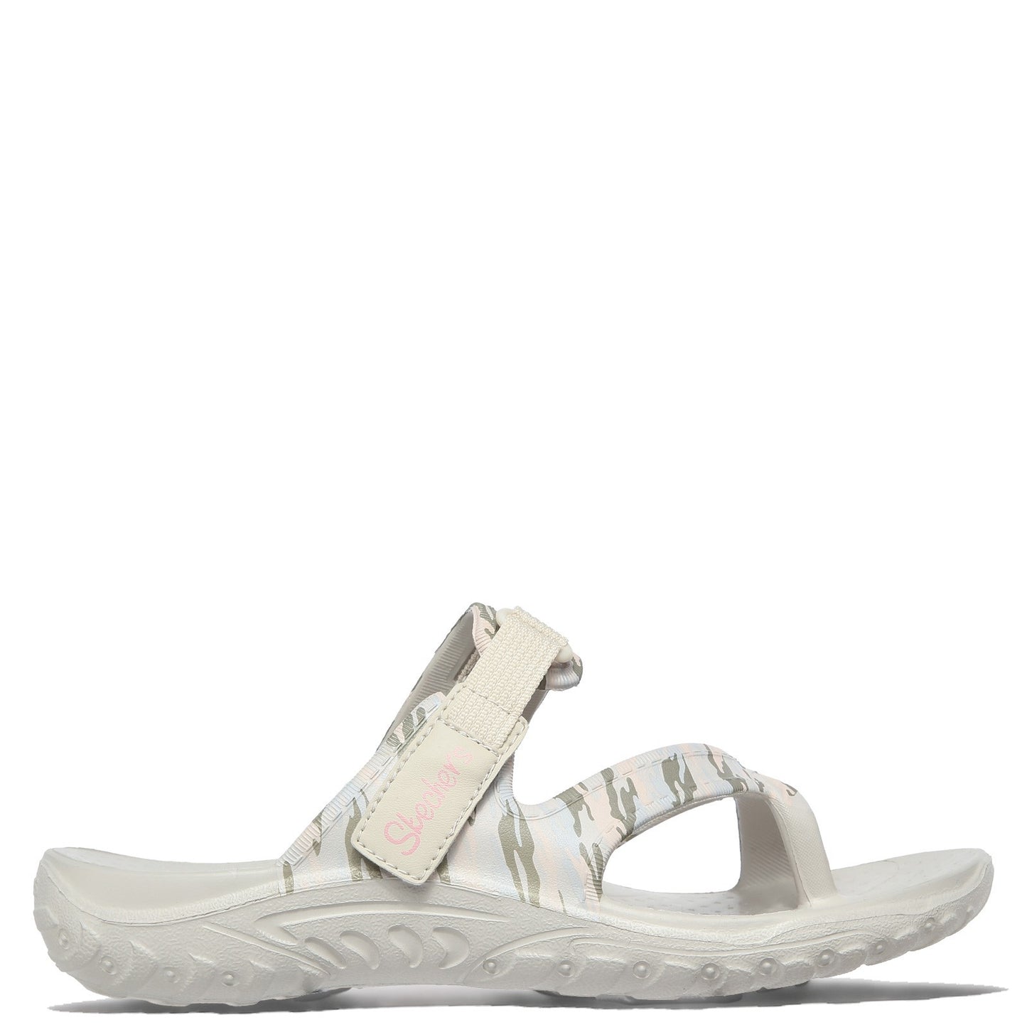 Peltz Shoes Women's Skechers Foamies Reggae Retreat Sandal Taupe 111157-TPMT